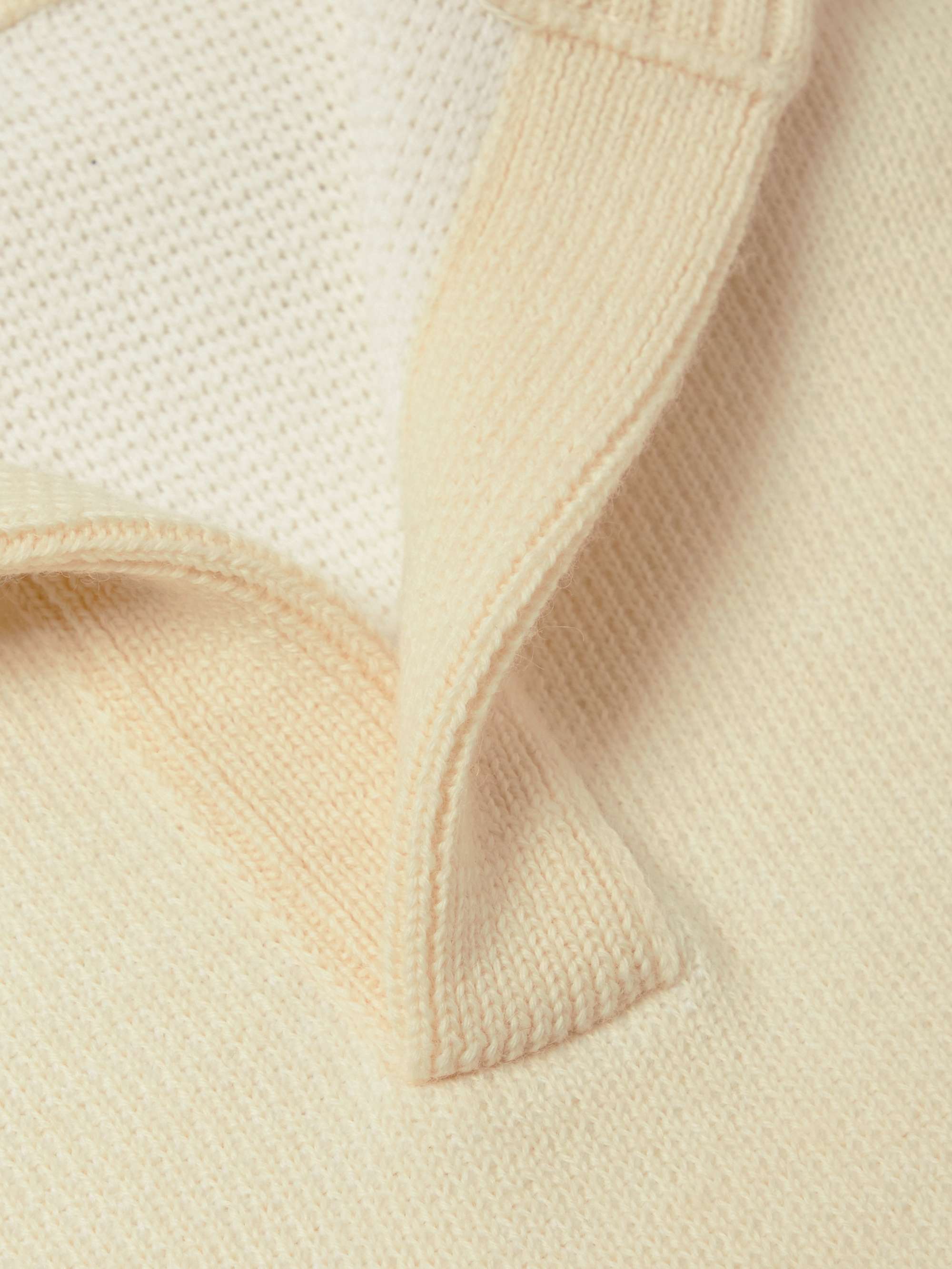 Shawl-Collar Wool Sweater view