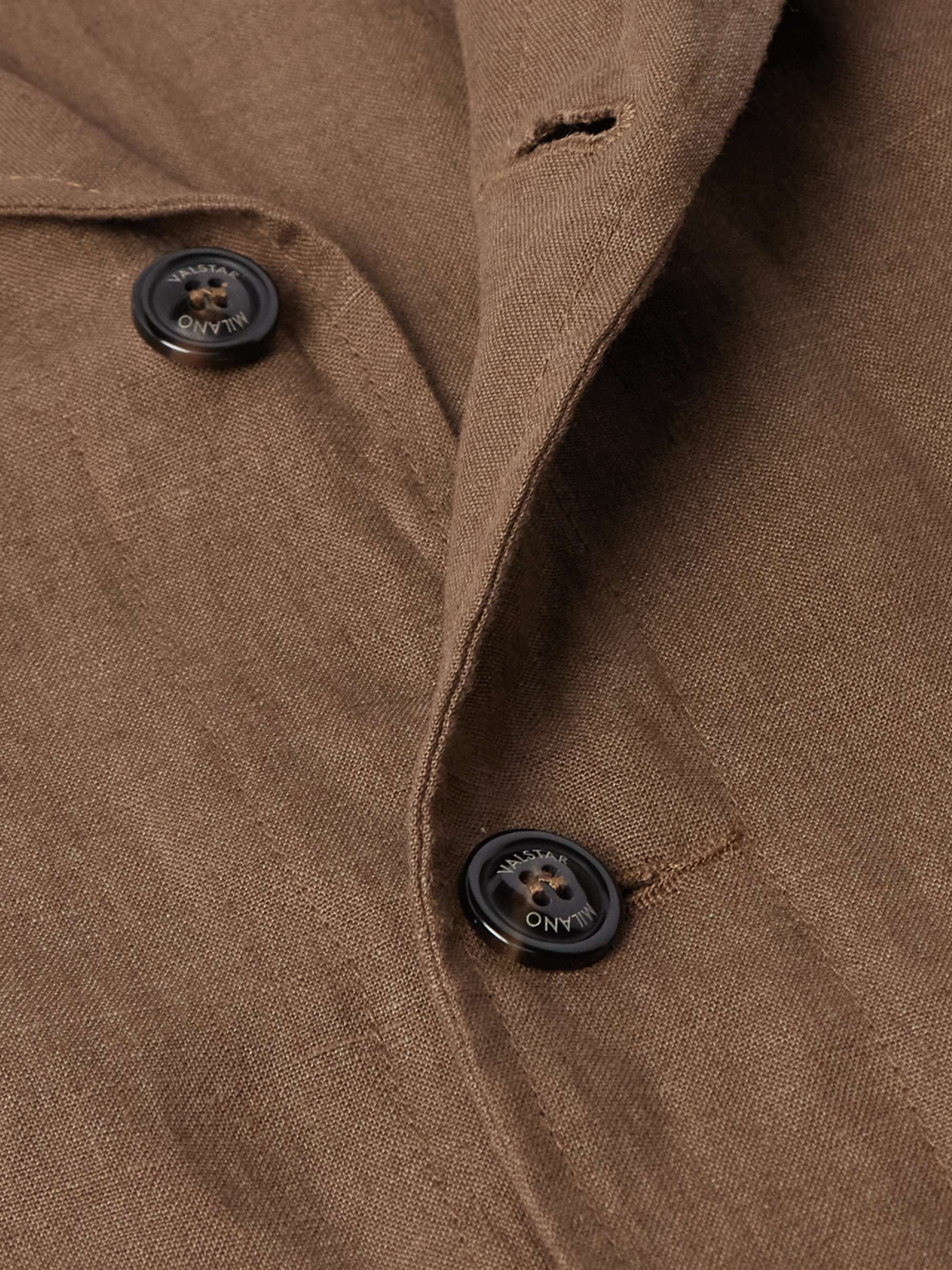 Miyagi Convertible-Collar Cotton Overshirt view