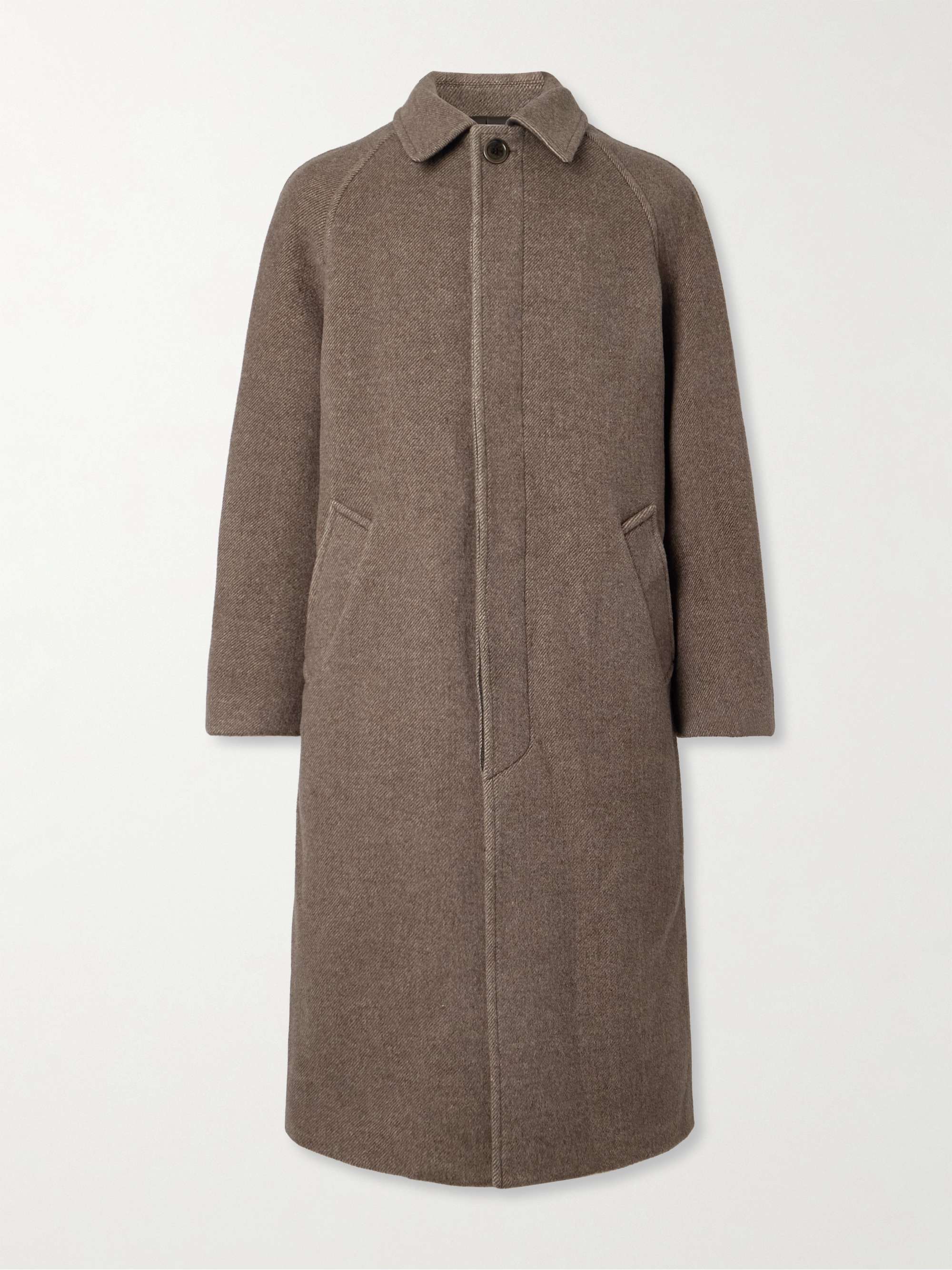 Wool and Alpaca-Blend Twill Coat view