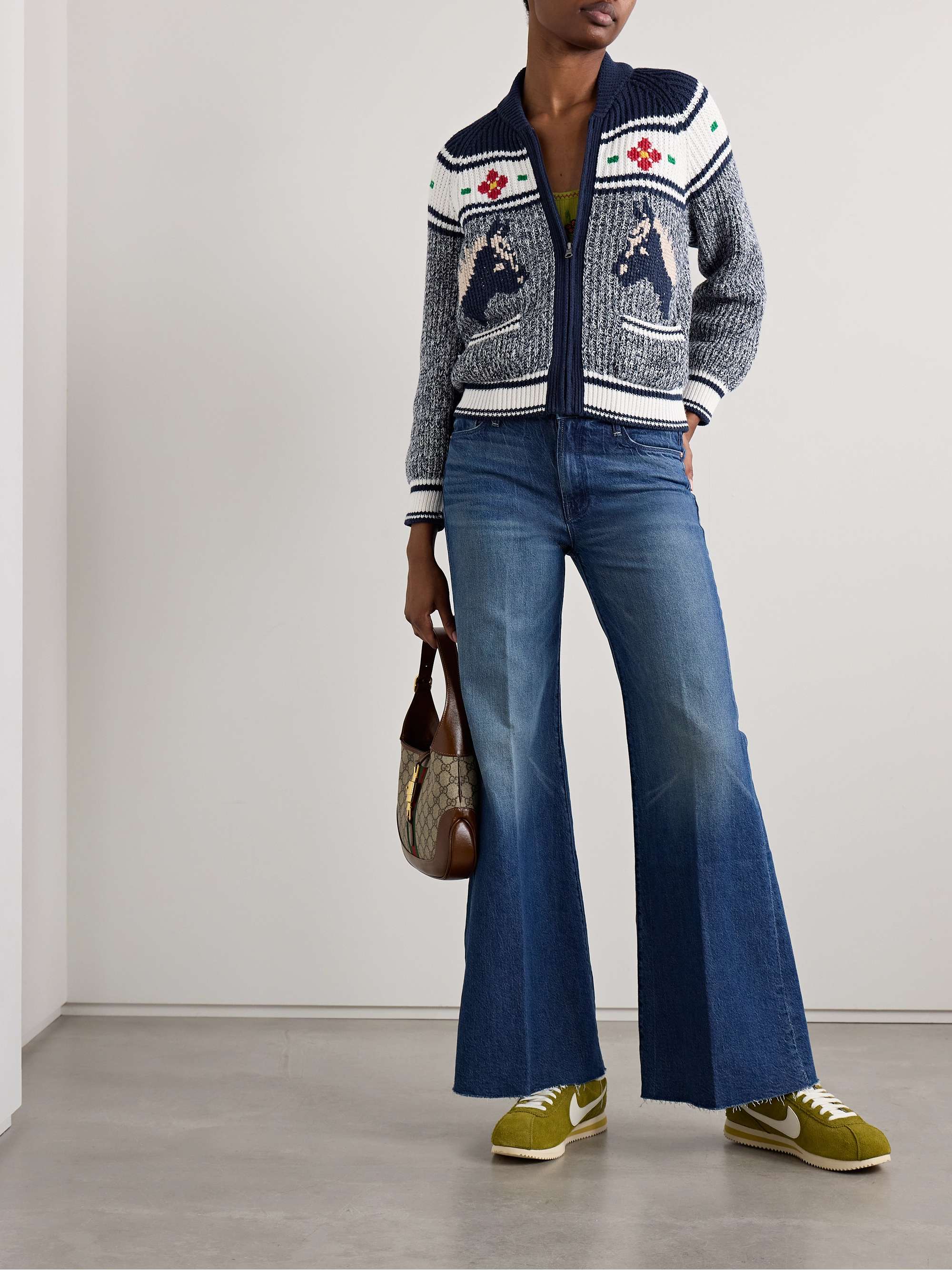 The Try Outs jacquard-knit cardigan view