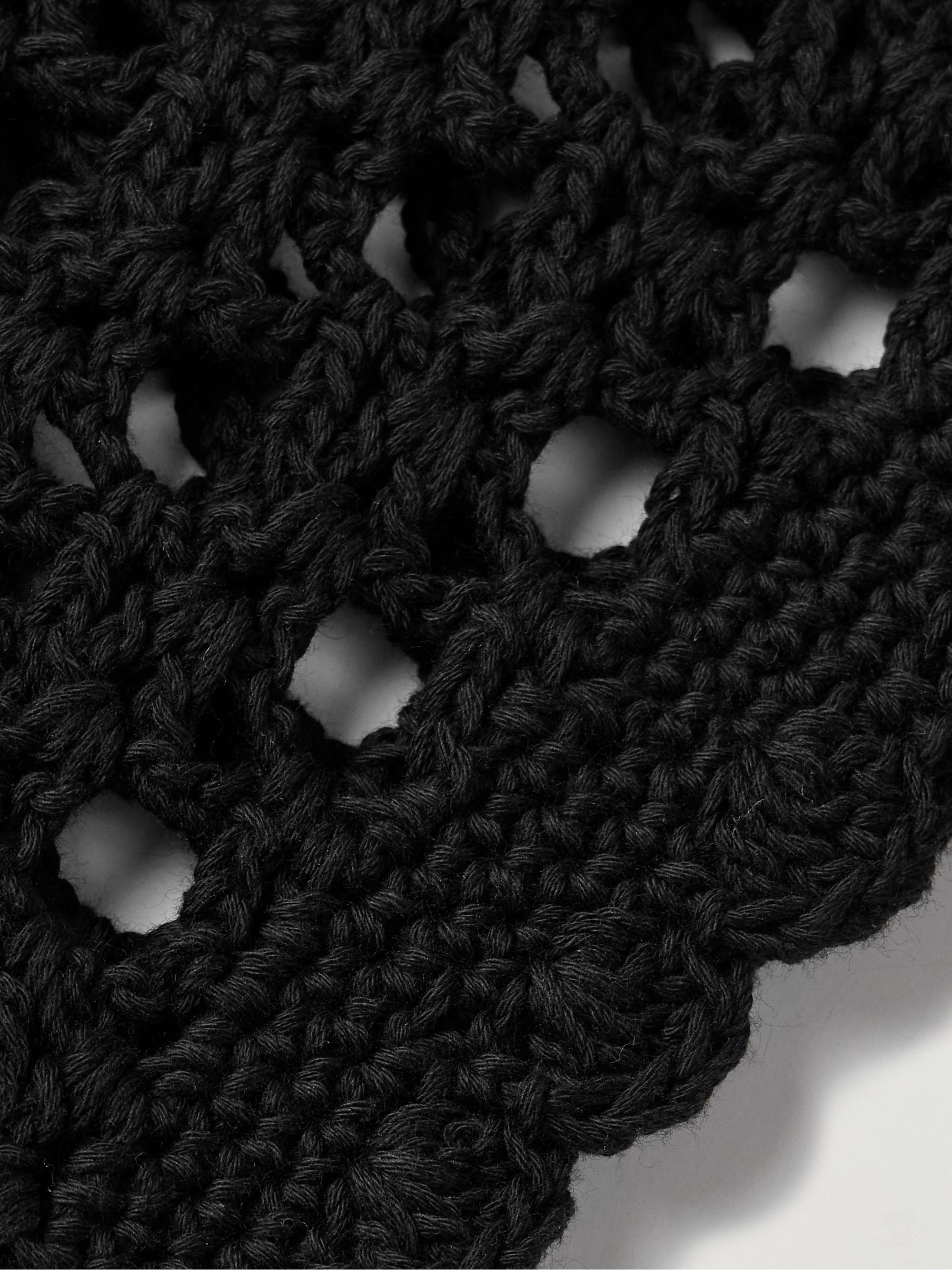Iris crocheted cotton top view
