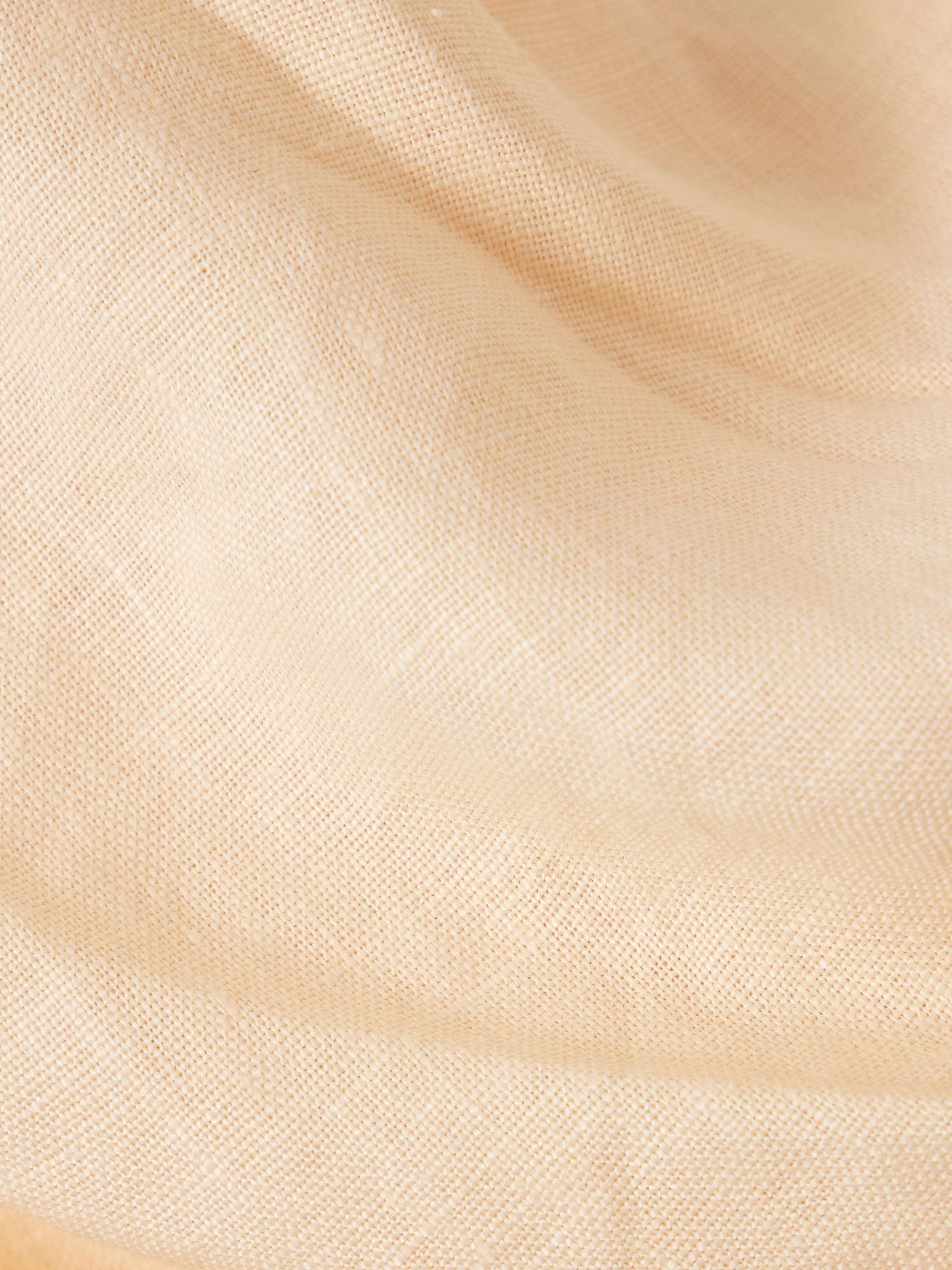 Hedy strapless gathered linen and voile maxi dress view