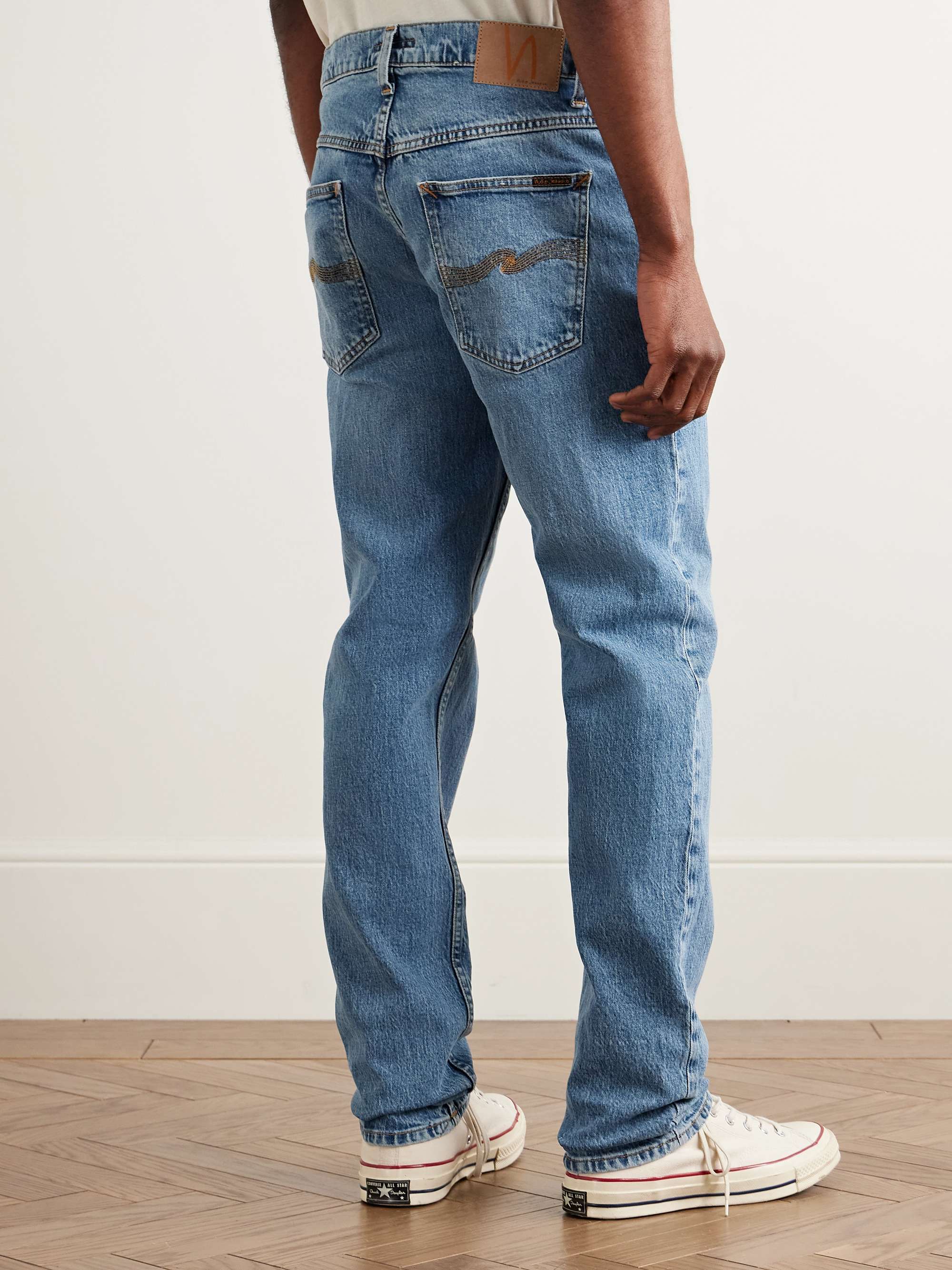 Solid Ollie Slim-Fit Straight-Leg Jeans view