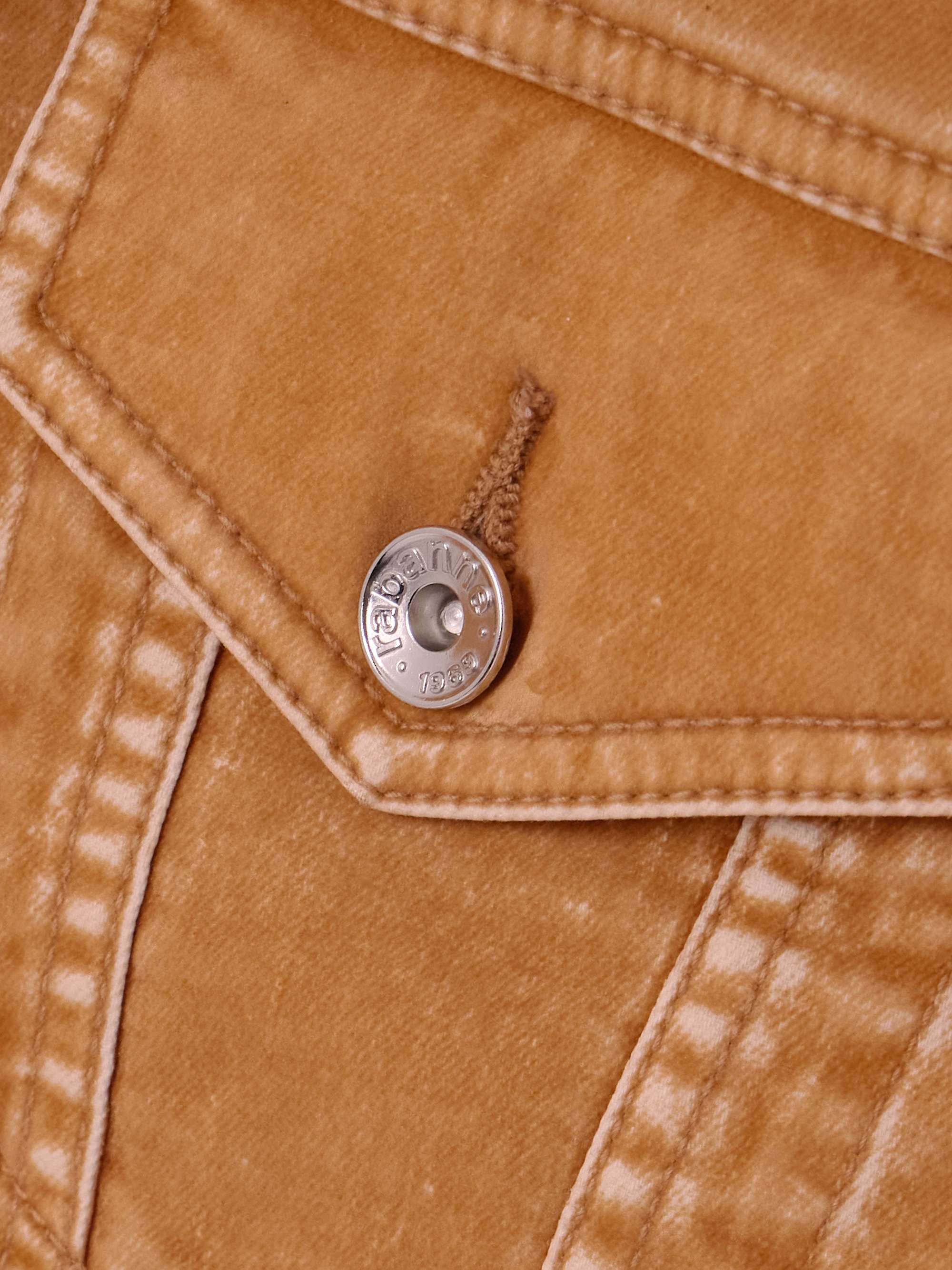 Flocked denim jacket view