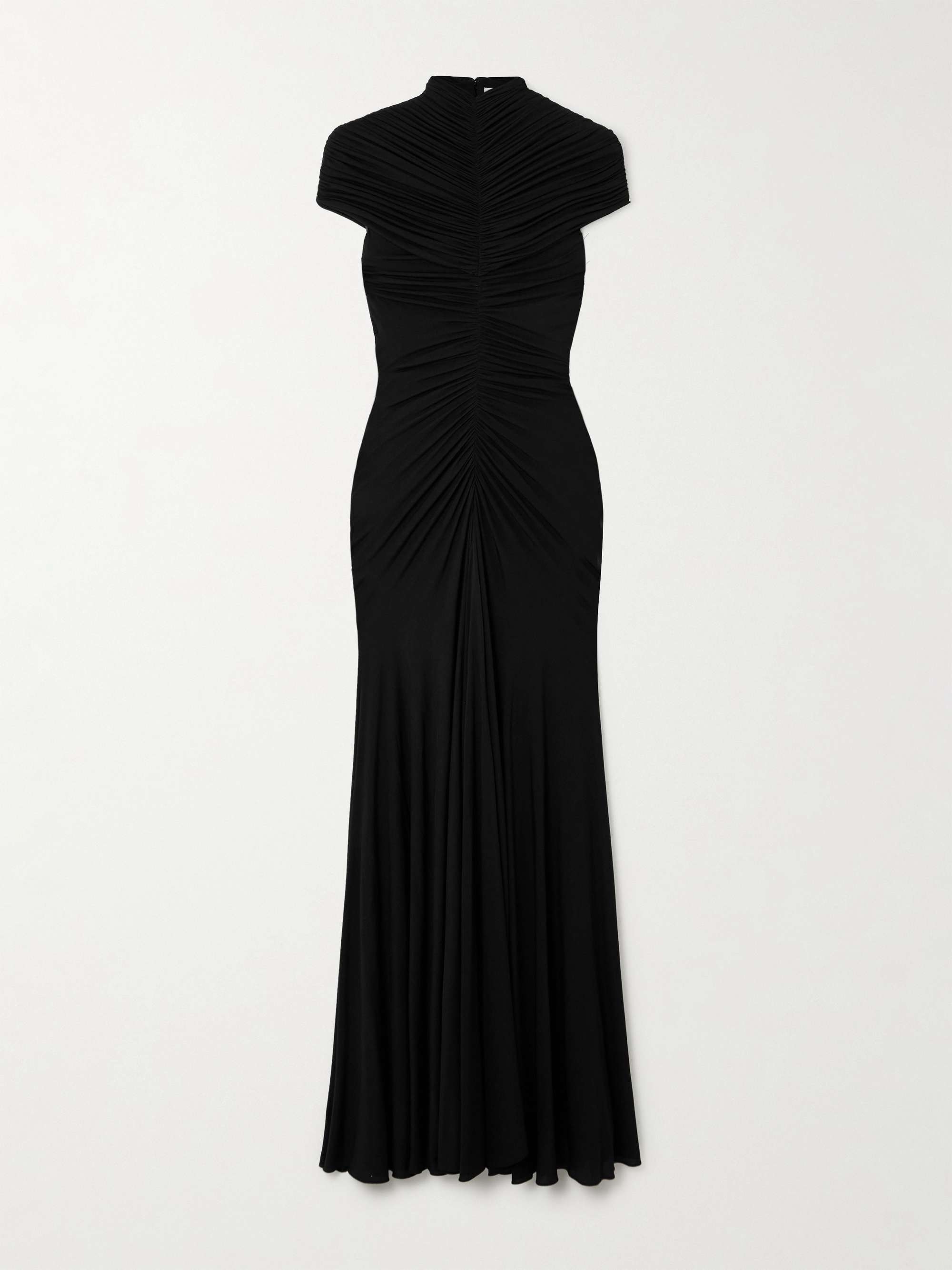 Ruched jersey maxi dress view