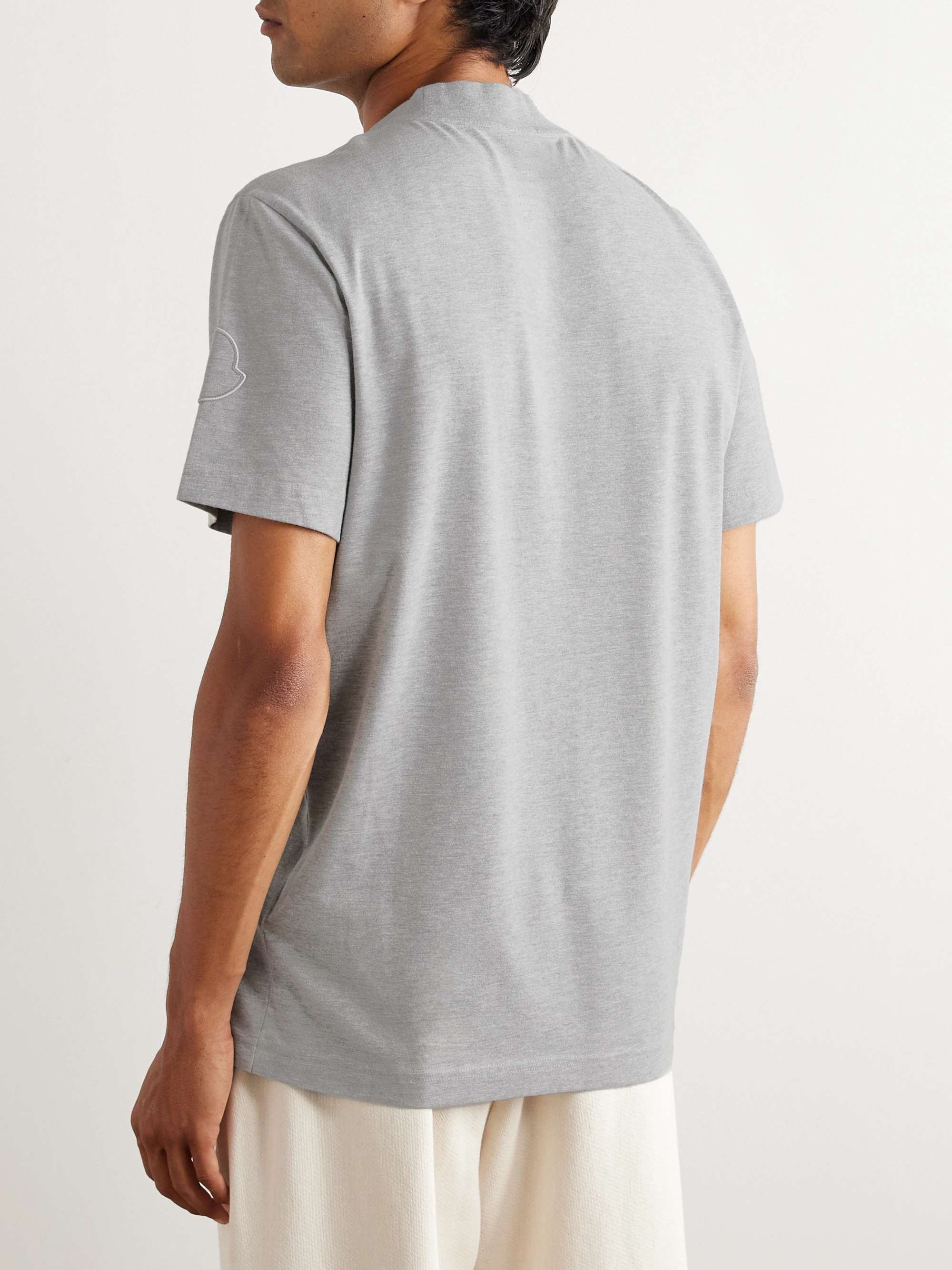 Logo-Embroidered Cotton-Blend Jersey T-Shirt view
