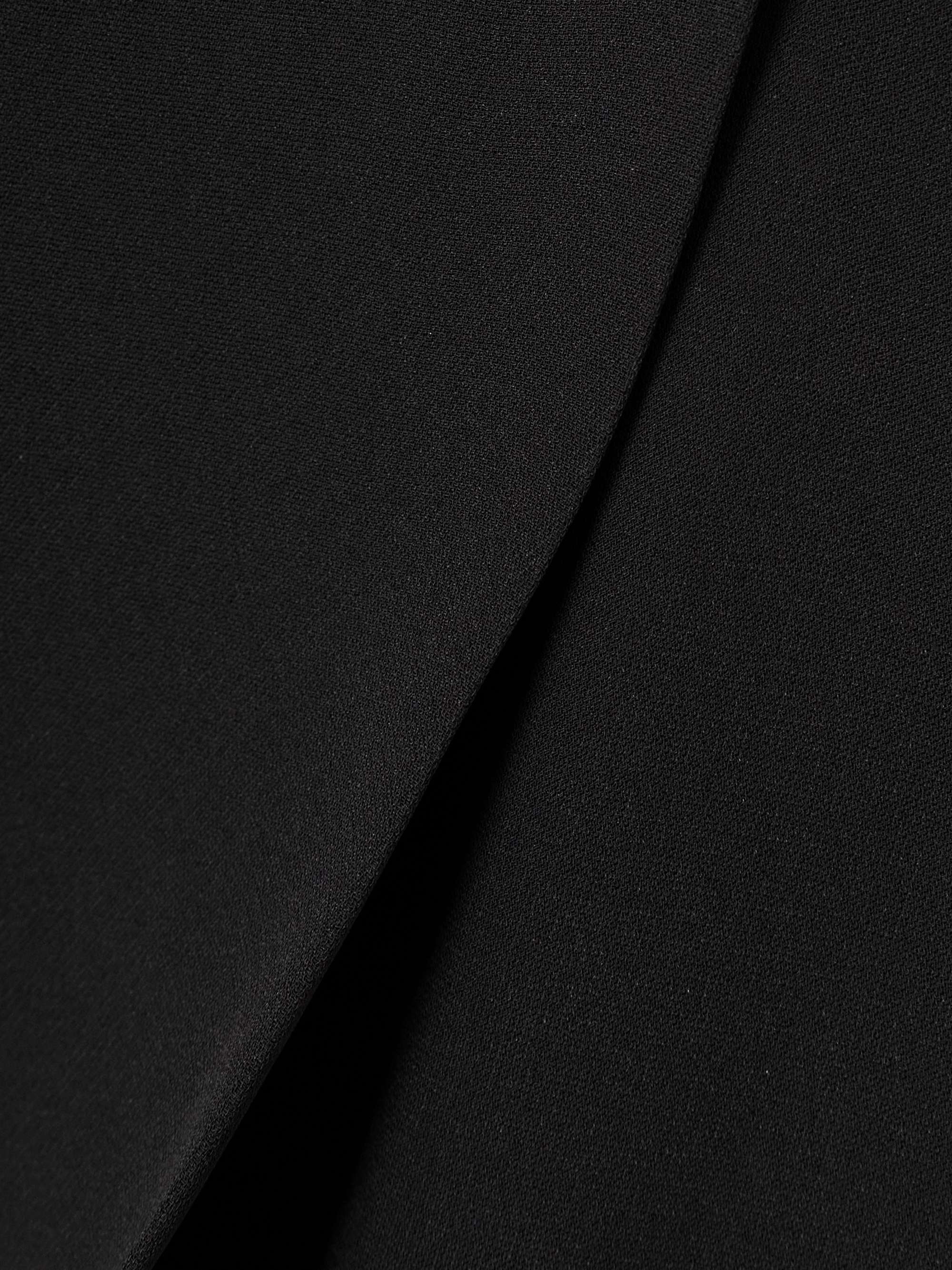 Alida bead-embellished pleated silk crepe de chine midi wrap skirt view