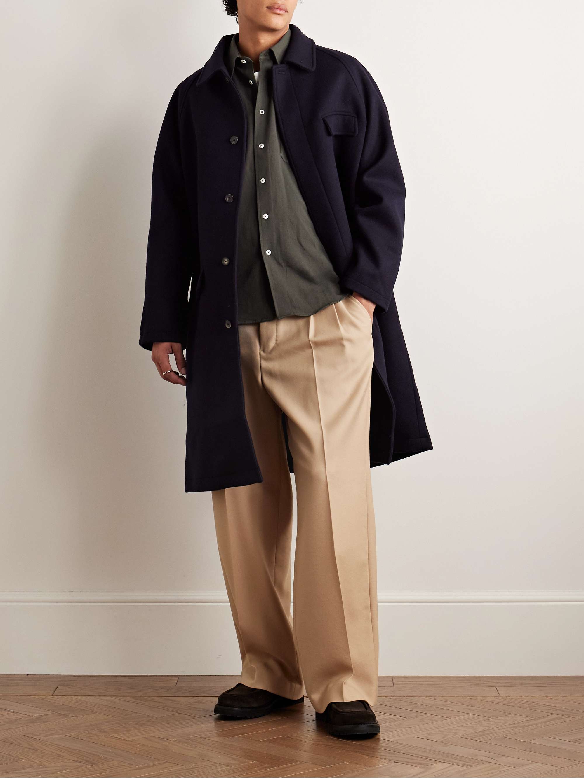 Cotton and Hemp-Blend Gabardine Shirt view