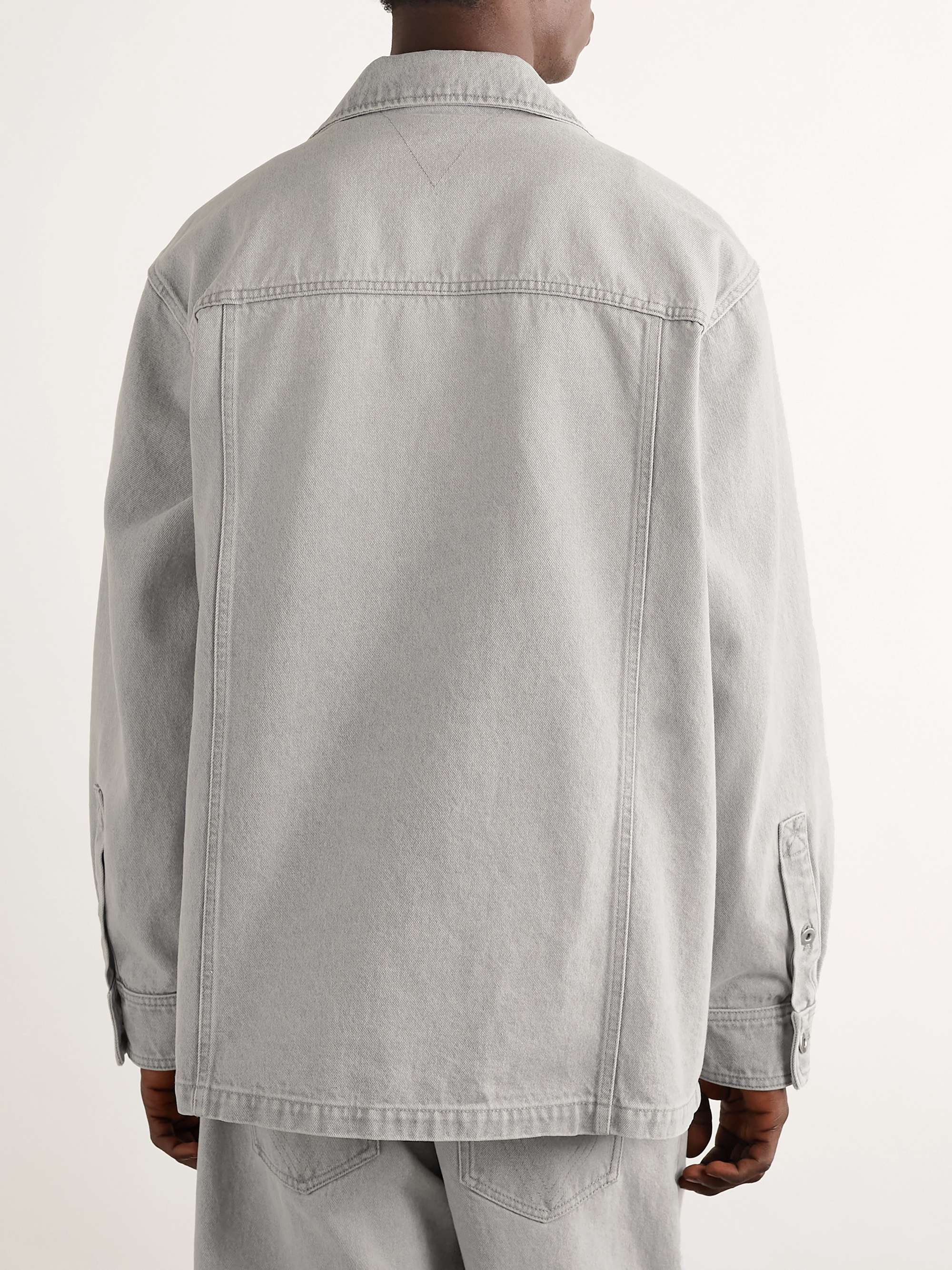 Camp-Collar Denim Overshirt view