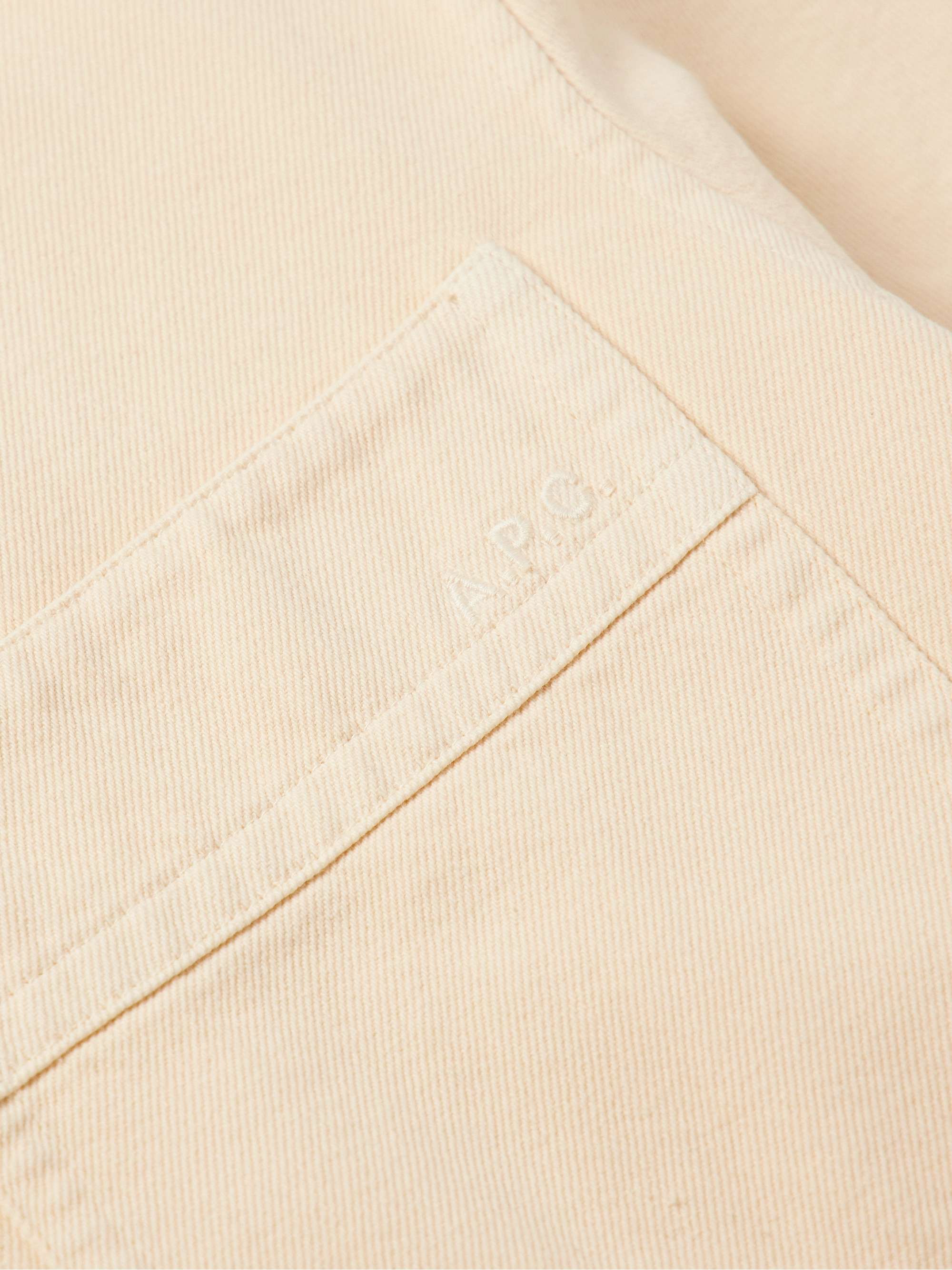 Basile Logo-Embroidered Organic Cotton-Twill Overshirt view