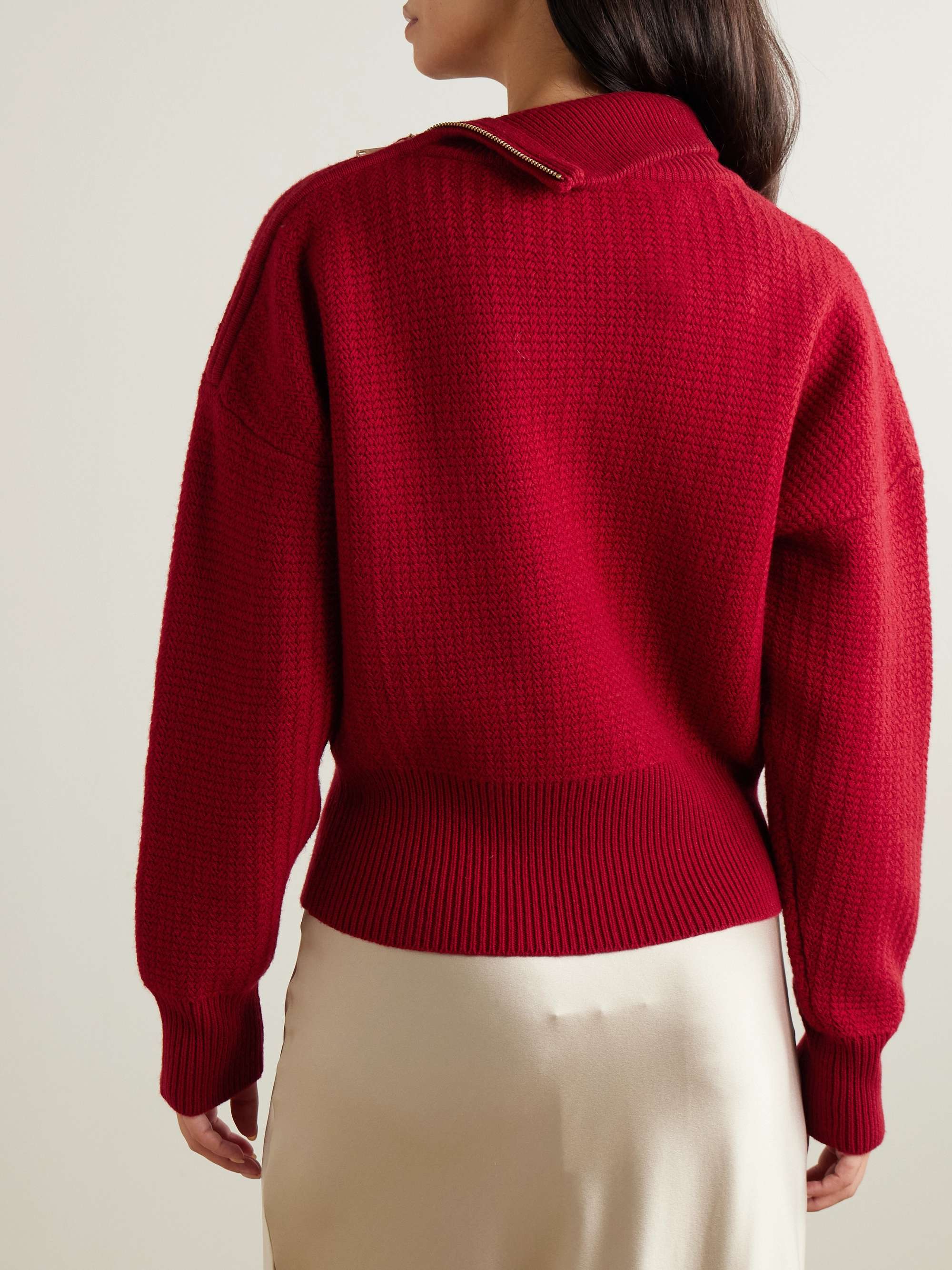 Bessica wool and cashmere-blend turtleneck sweater view