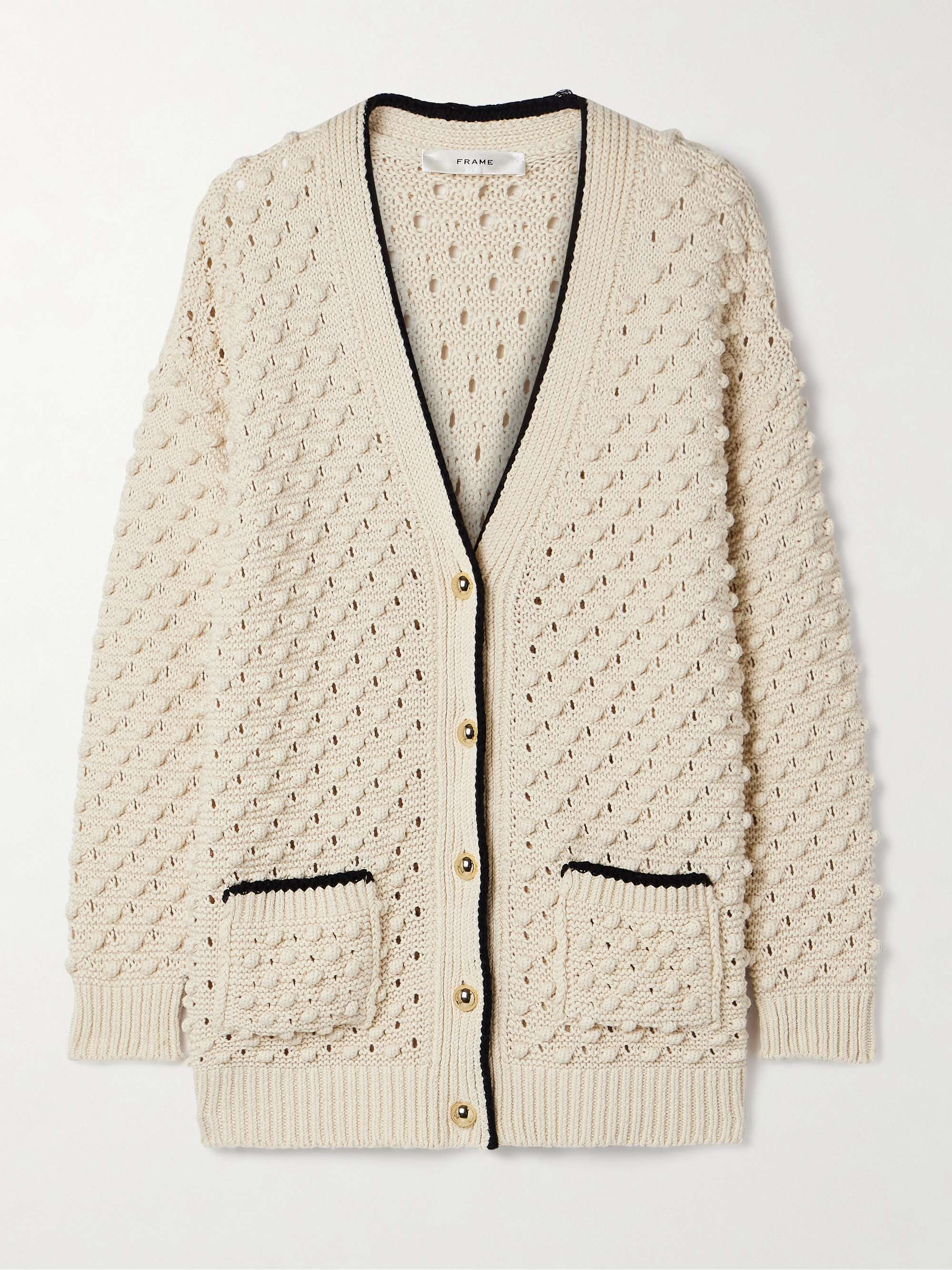 The Bauble textured-knit cotton cardigan view