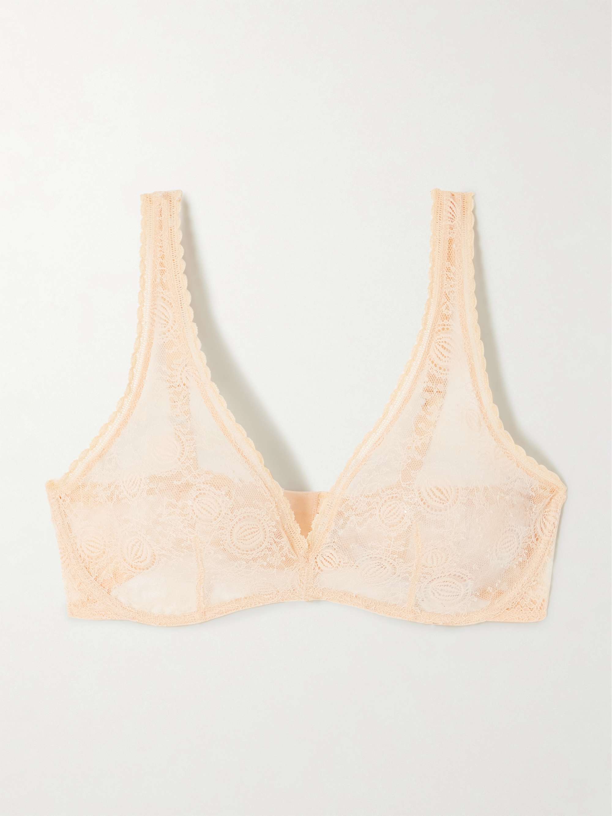 Rubellite stretch-Leavers lace bra view