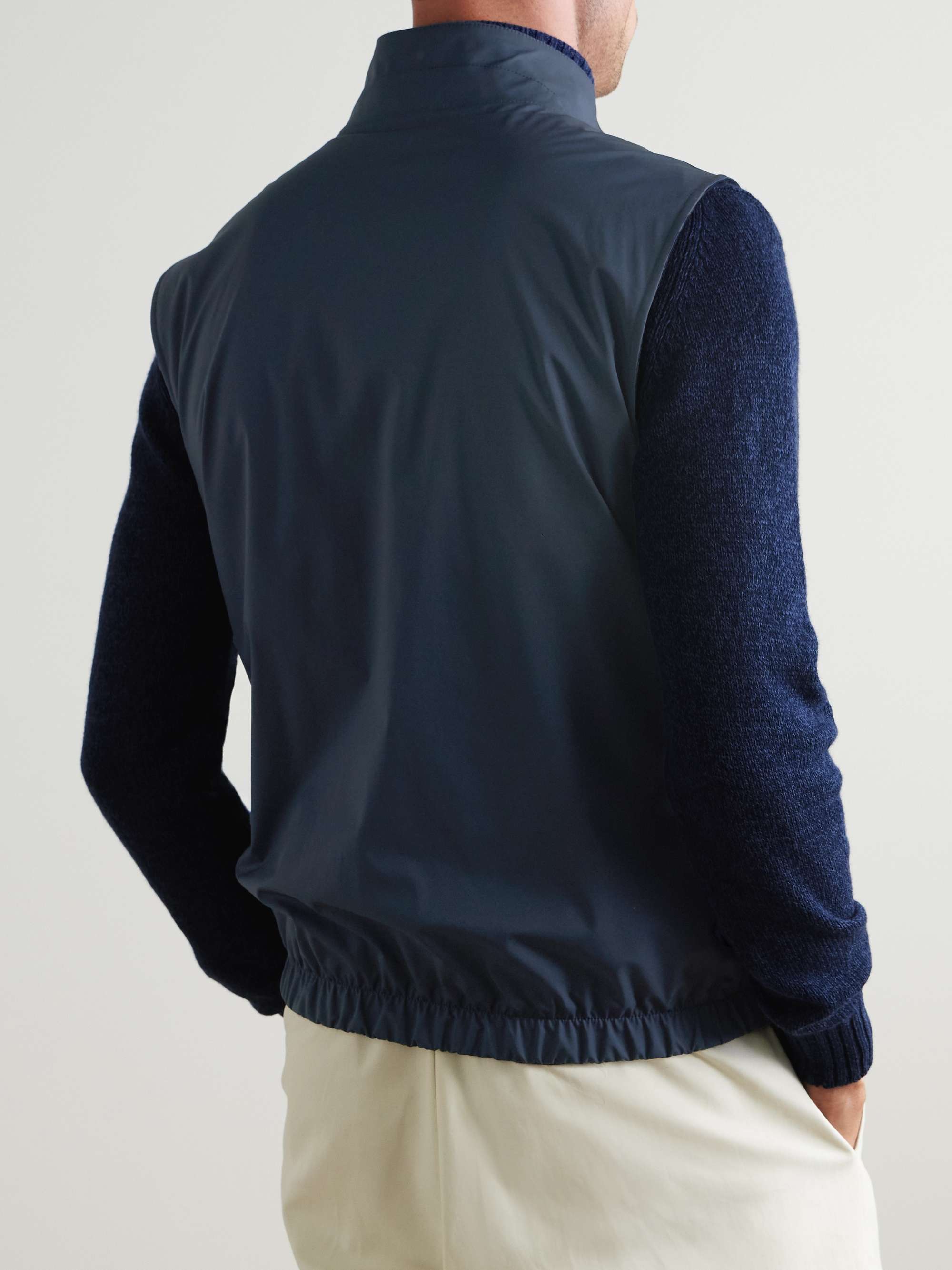 Slim-Fit Storm System Reversible Nylon and Wool Gilet view