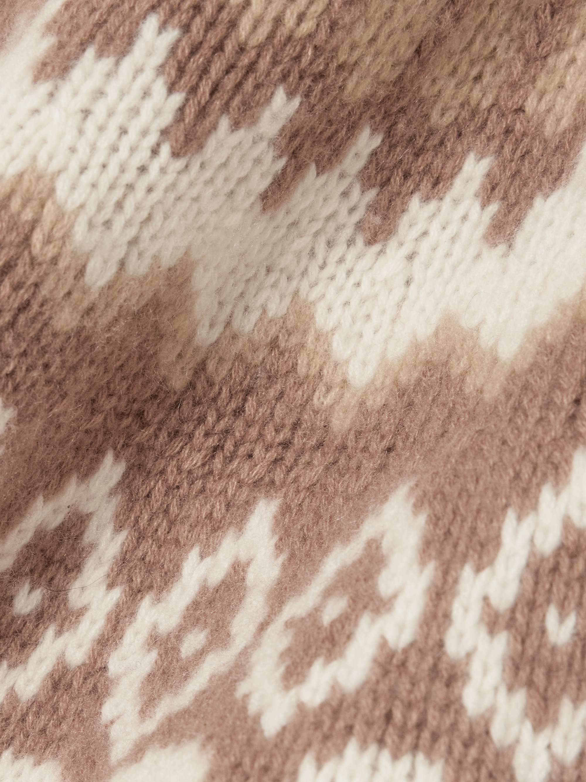 Ingrid Fair Isle cashmere turtleneck sweater view