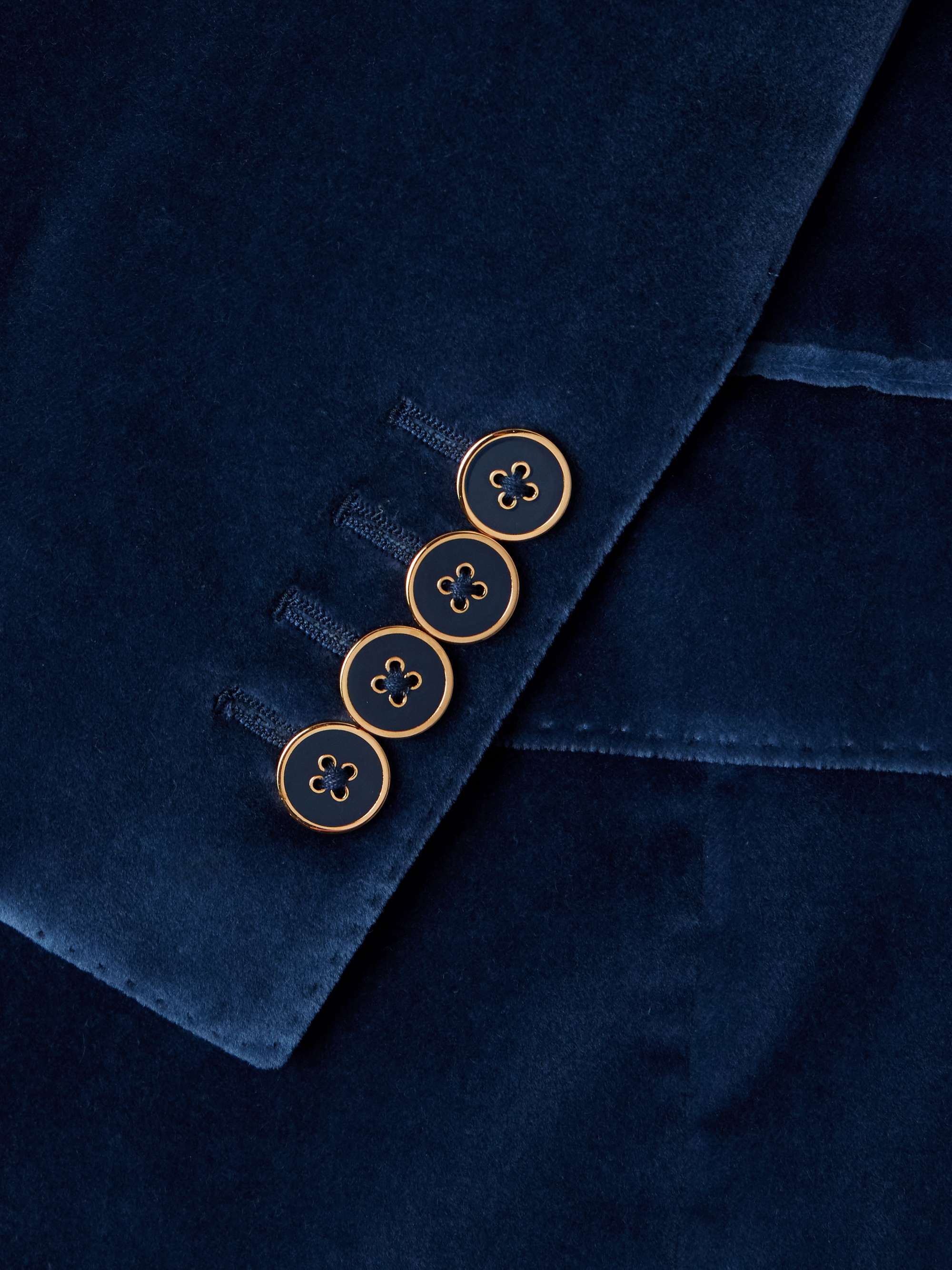 Sicilia Cotton-Velvet Blazer view
