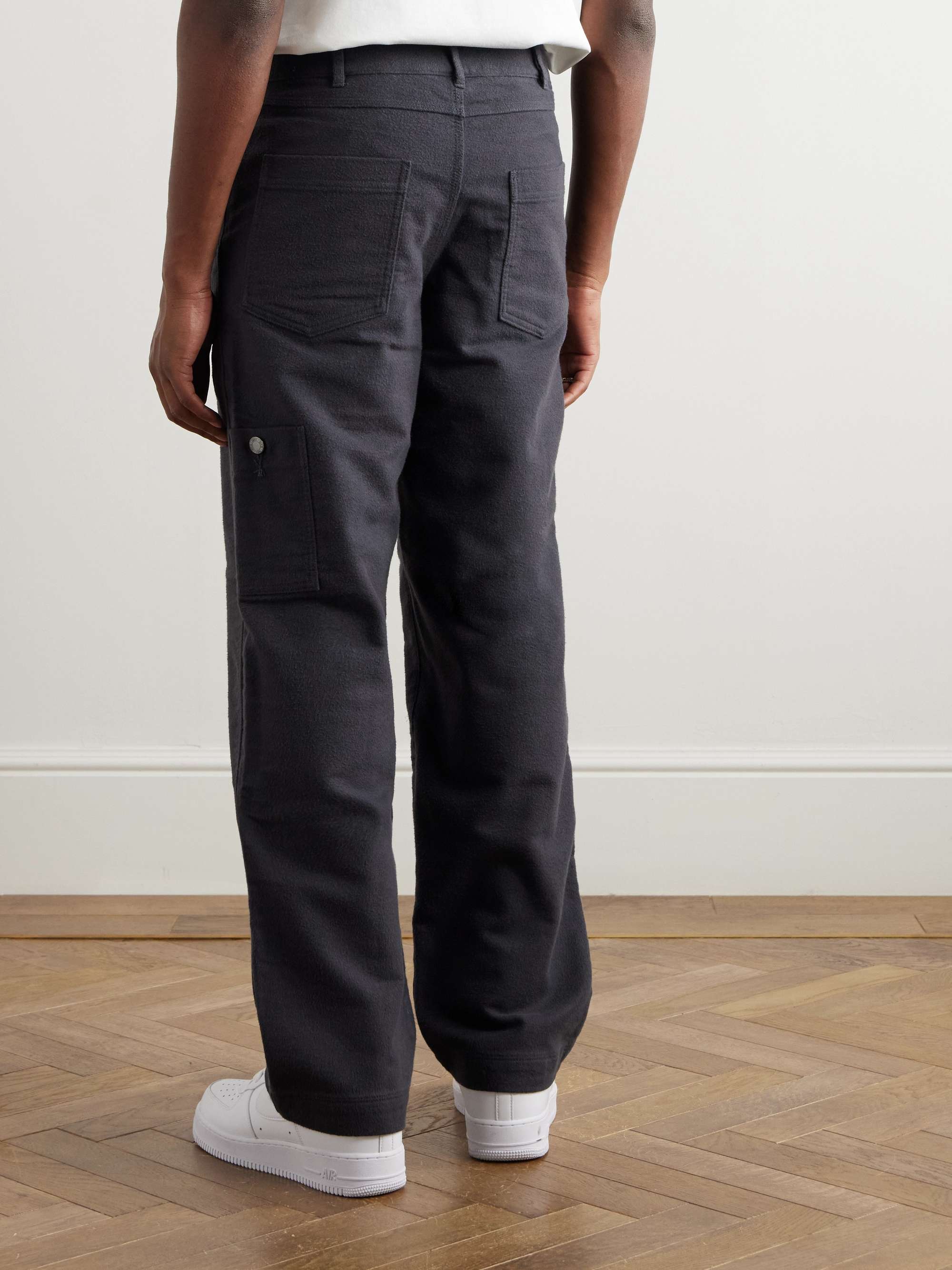 Life Straight-Leg Brushed Cotton-Canvas Trousers view