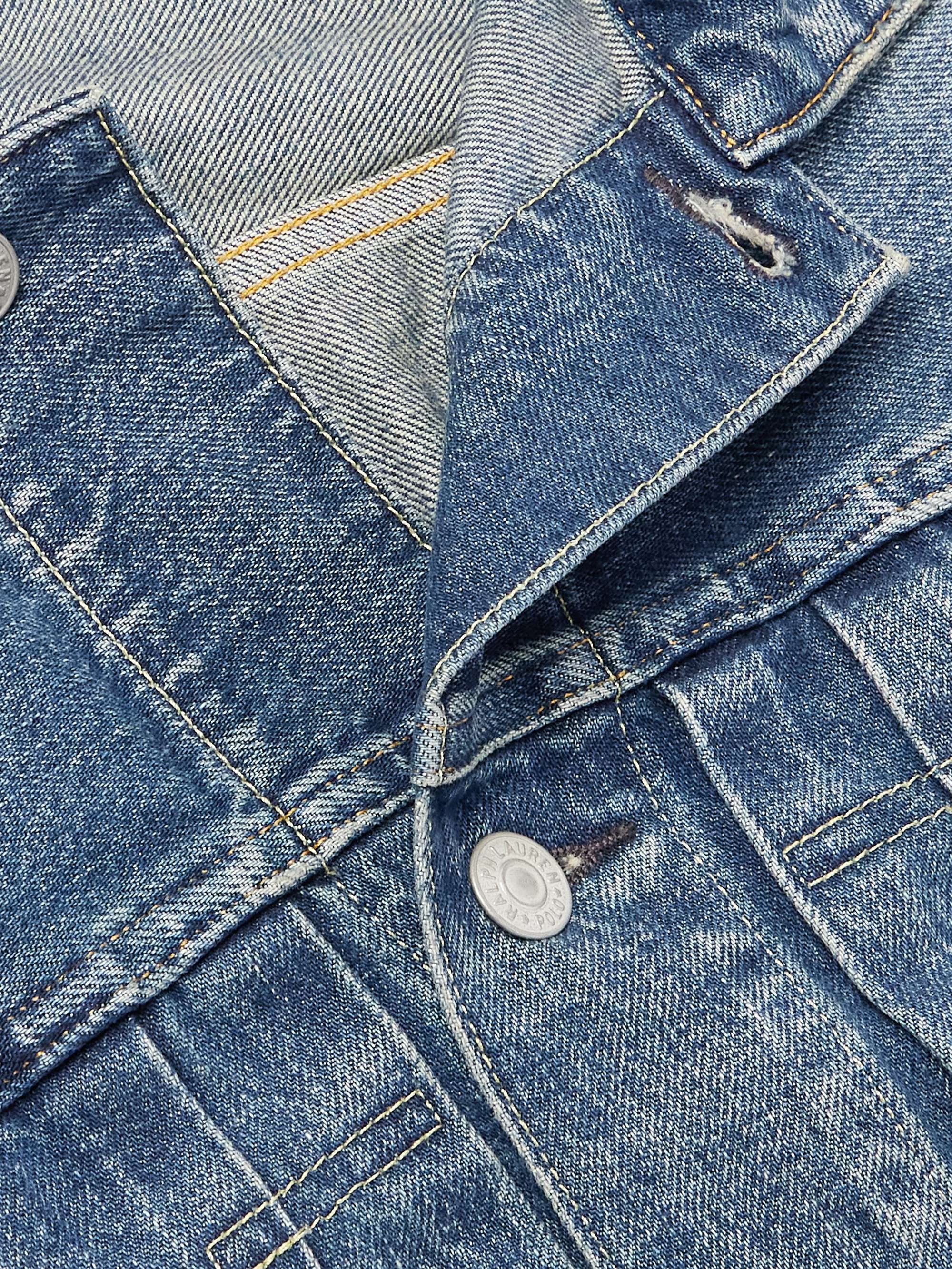 Cropped Denim Trucker Jacket view
