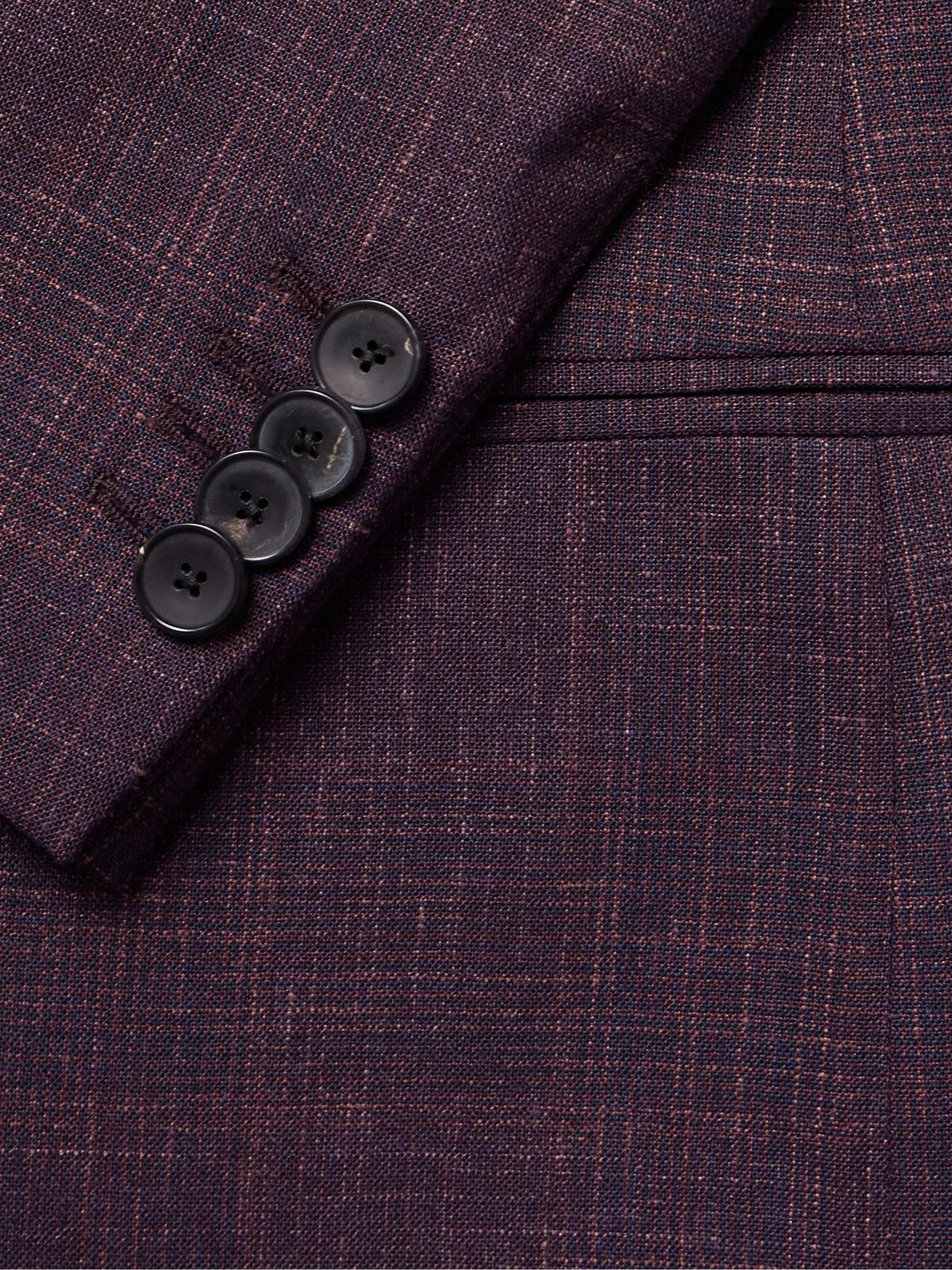 Slim-Fit Virgin Wool, Silk and Linen-Blend Suit Jacket view