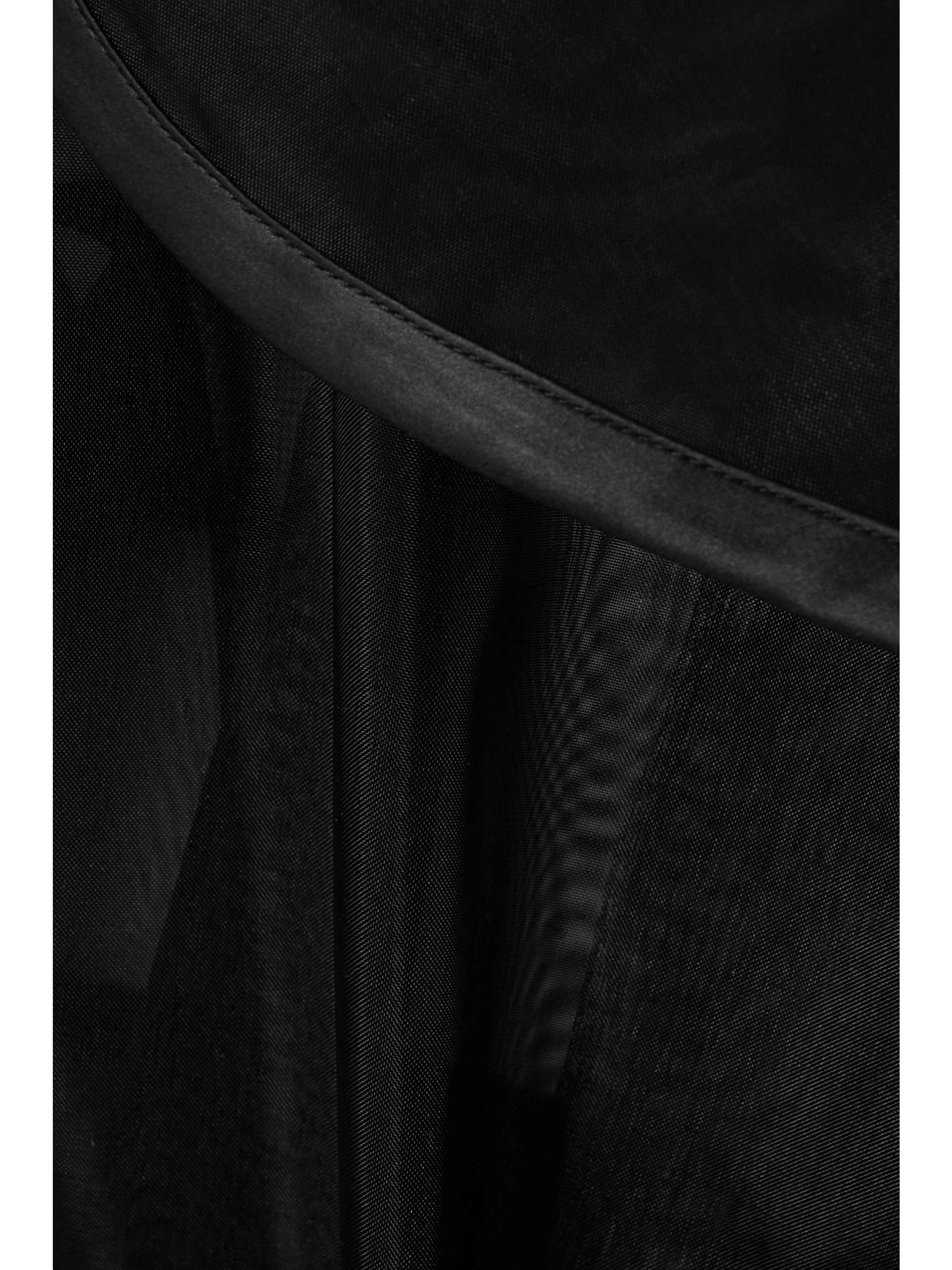 Kim faux fur-trimmed organza trench coat view