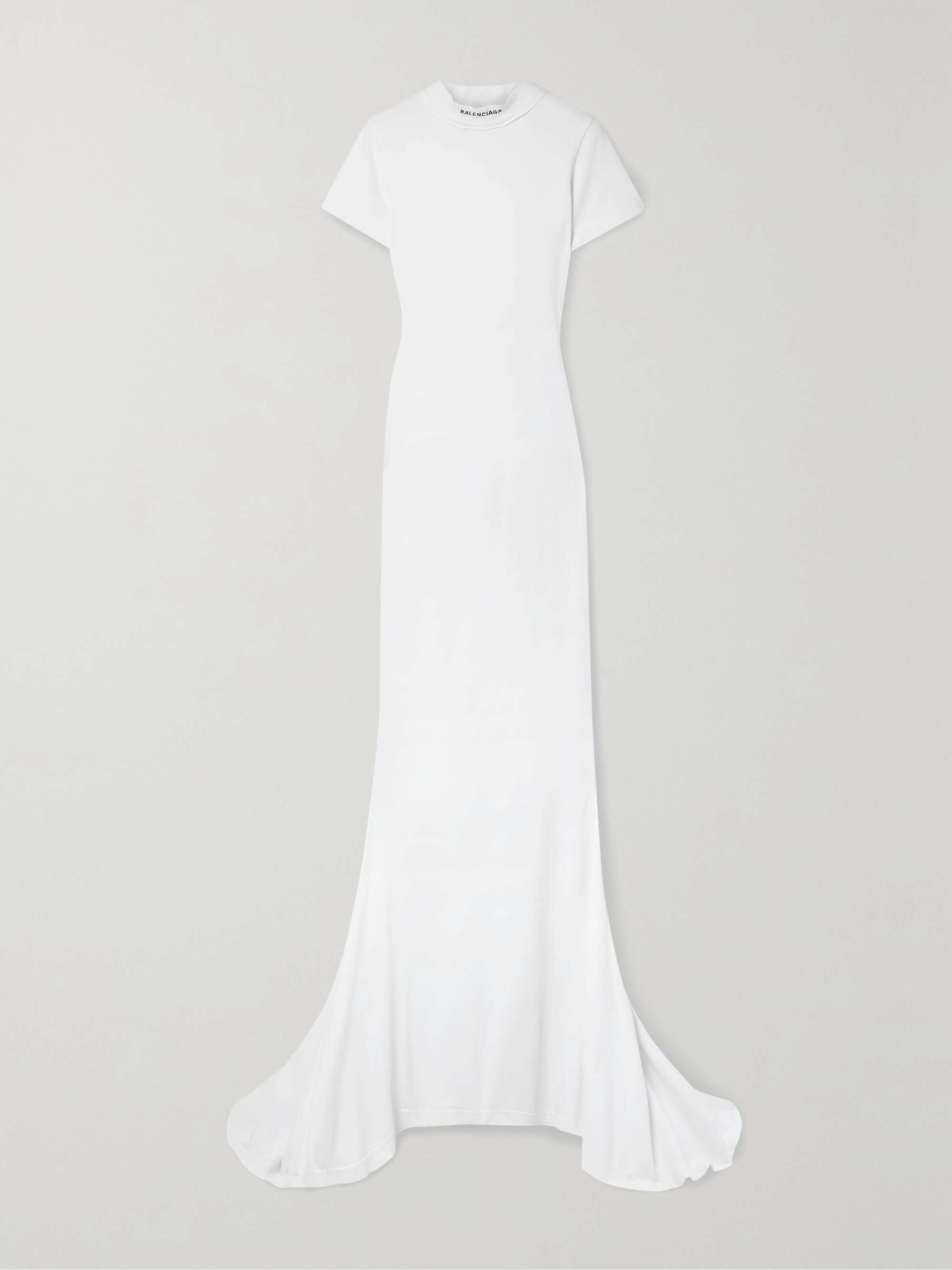 Embroidered stretch-cotton jersey maxi dress view