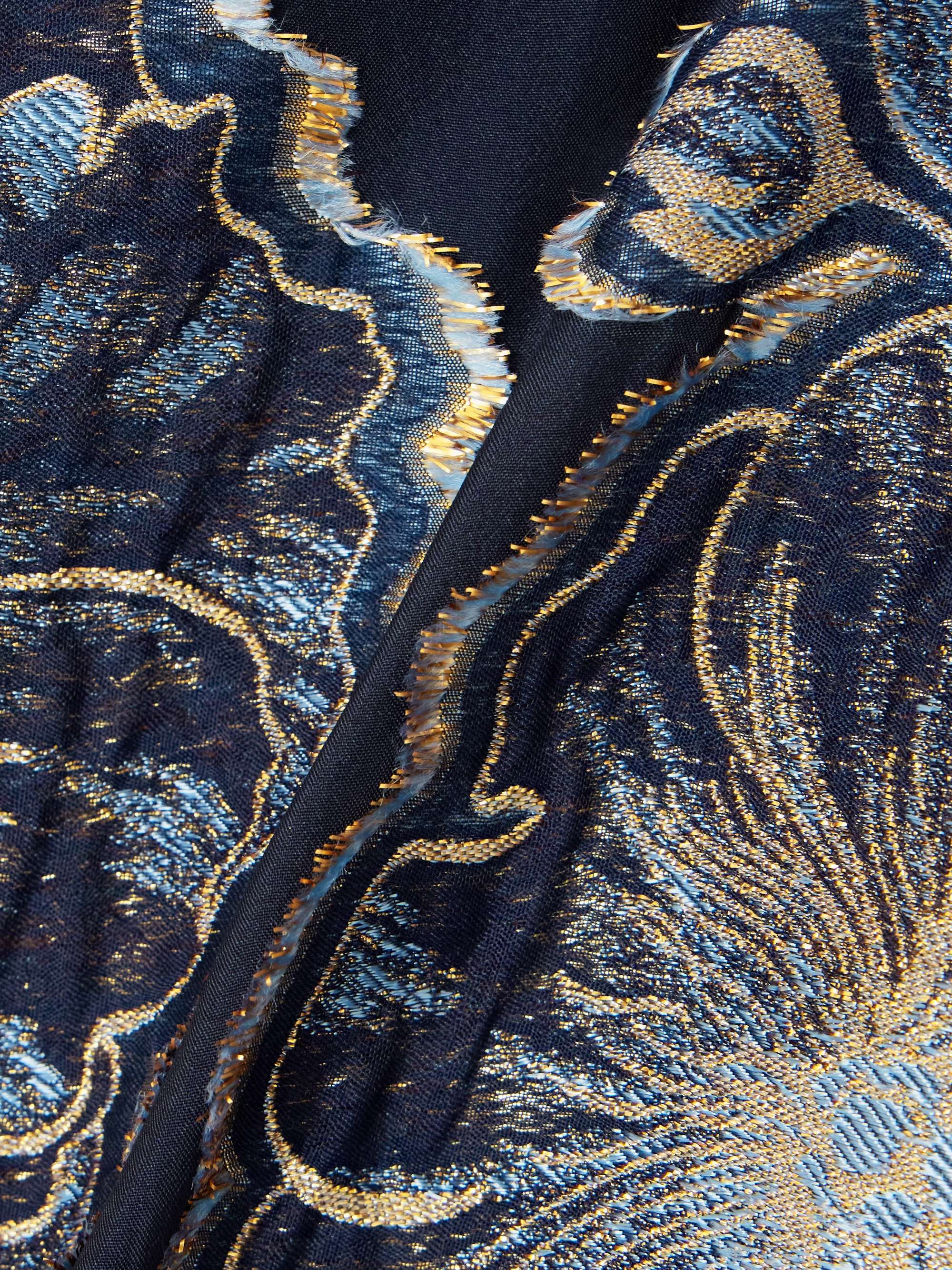 Richard Barocco cropped metallic fil coupé top view
