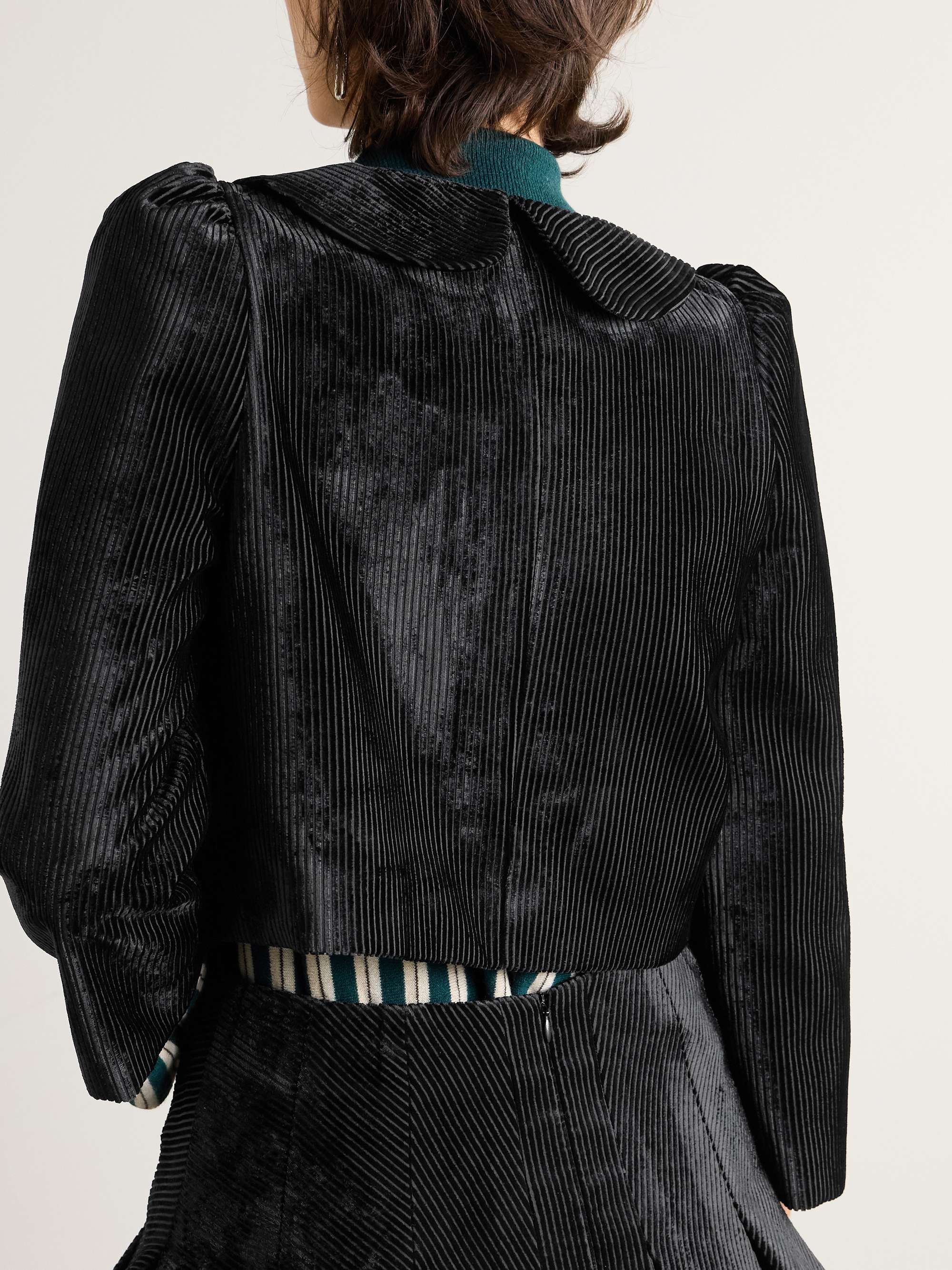 Cropped corduroy jacket view