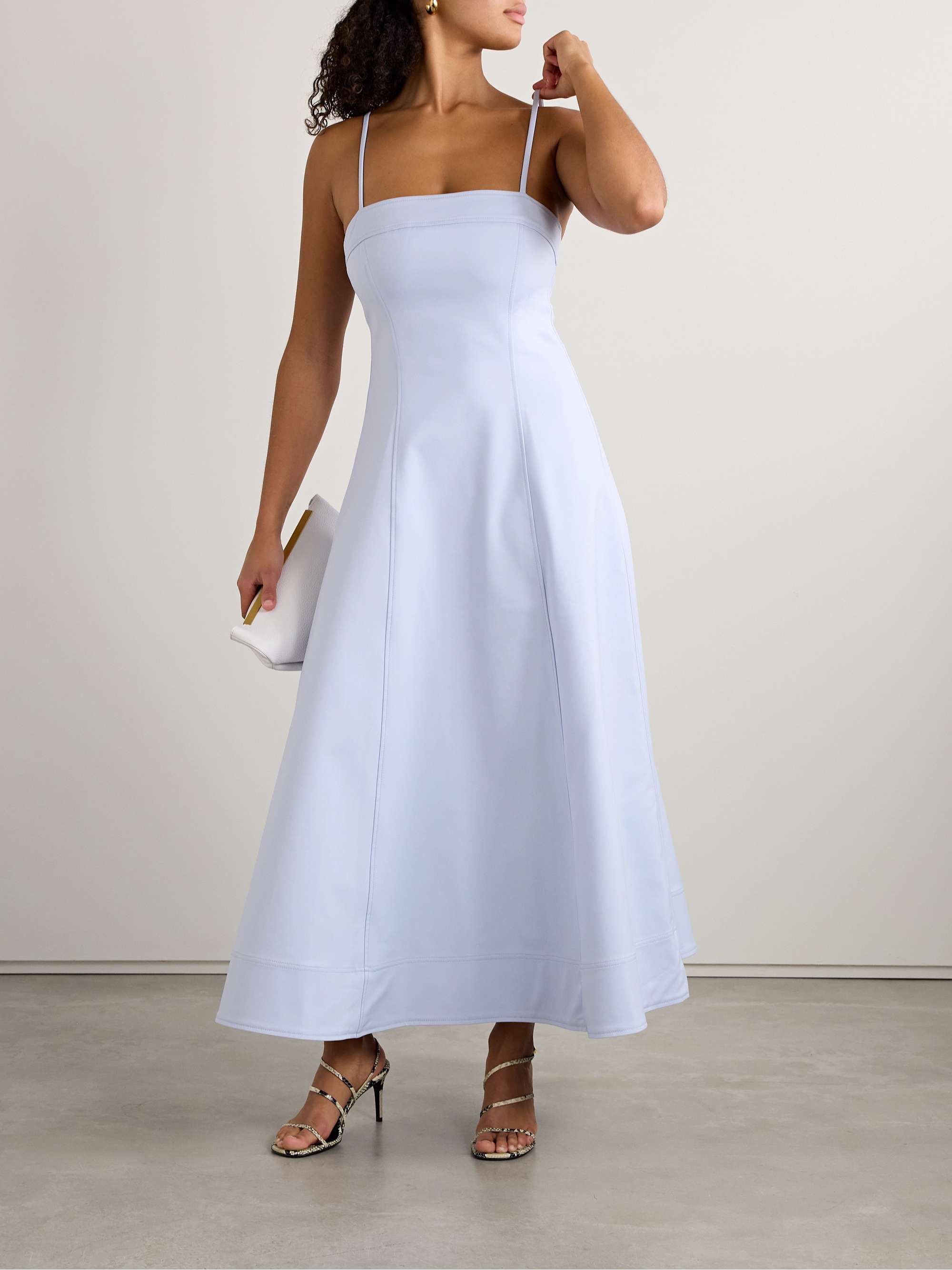Marisol paneled cotton-blend maxi dress view