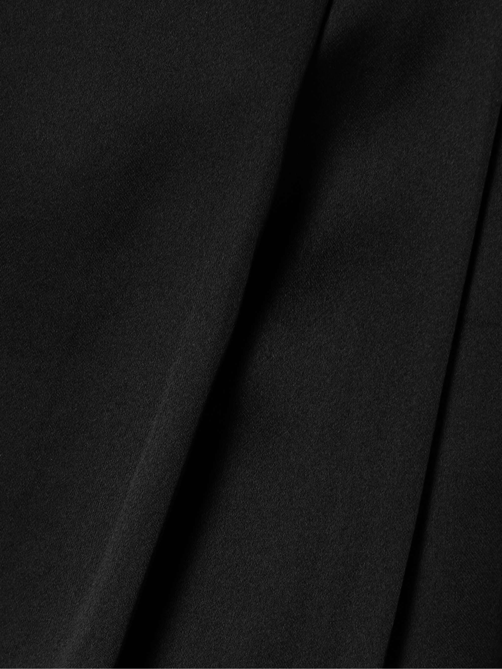 Lucian pleated silk-organza maxi skirt view