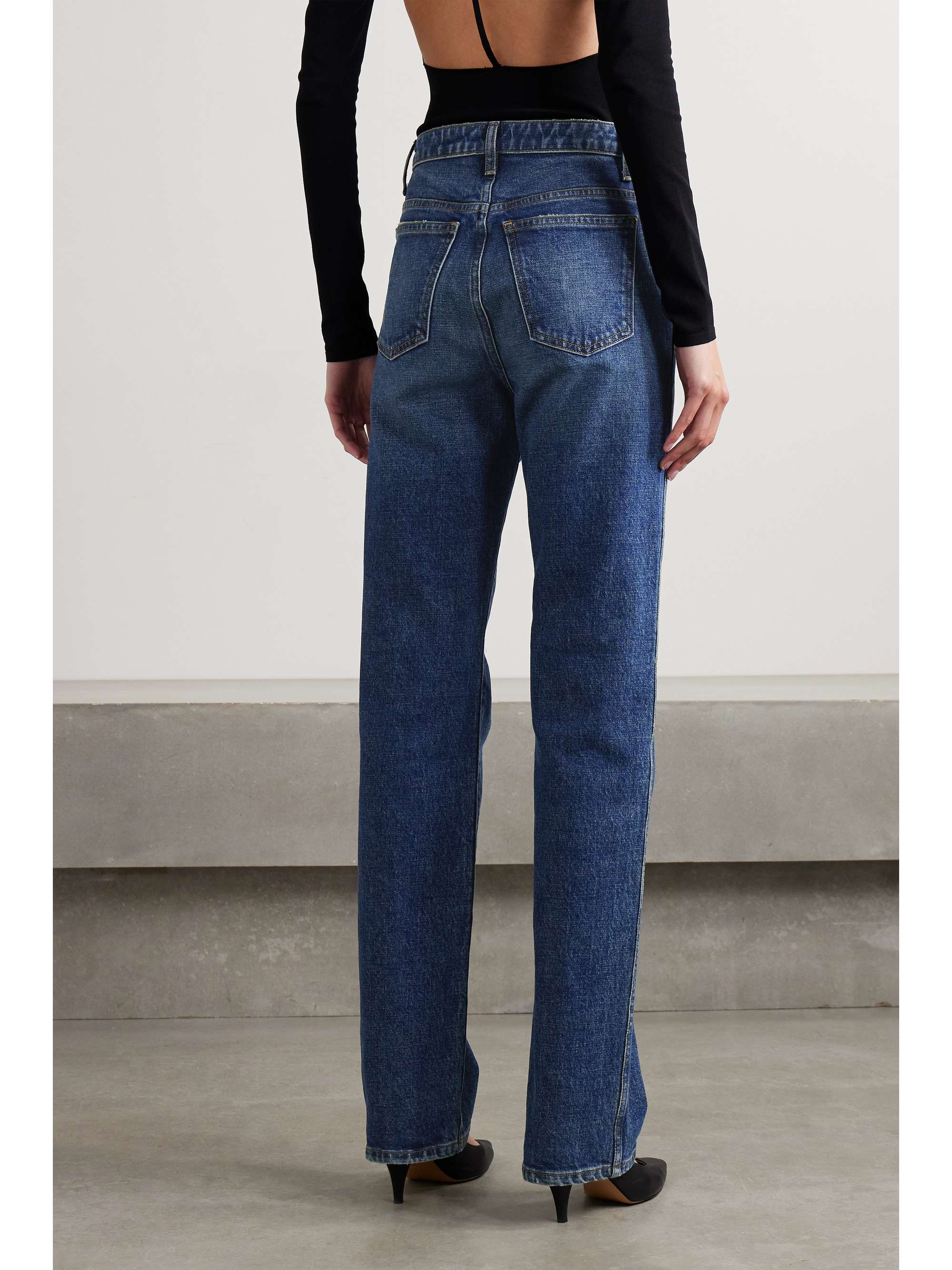Danielle Stretch high-rise slim-leg jeans view