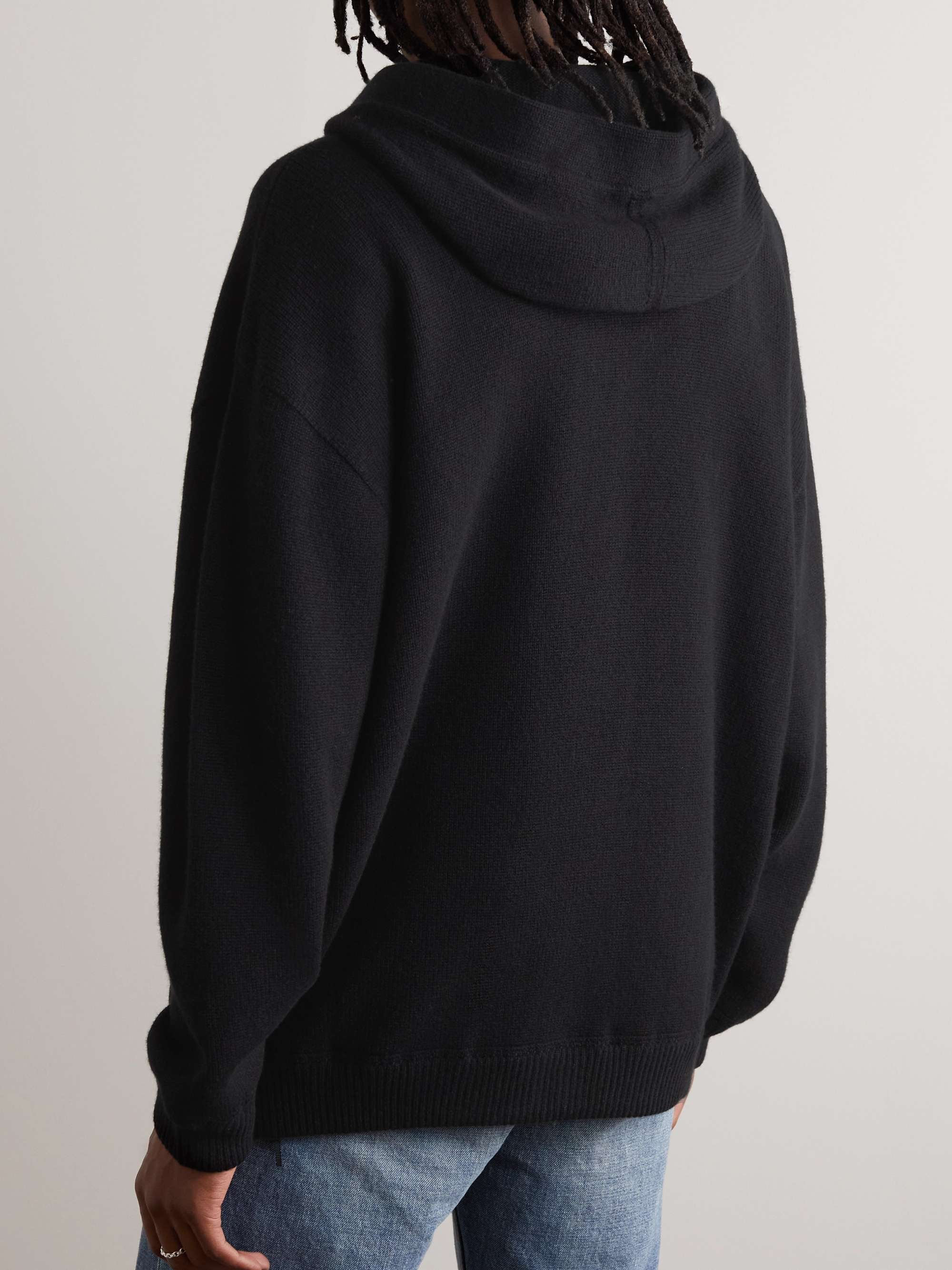 Oversized Wool and Cashmere-Blend Zip-Up Hoodie view