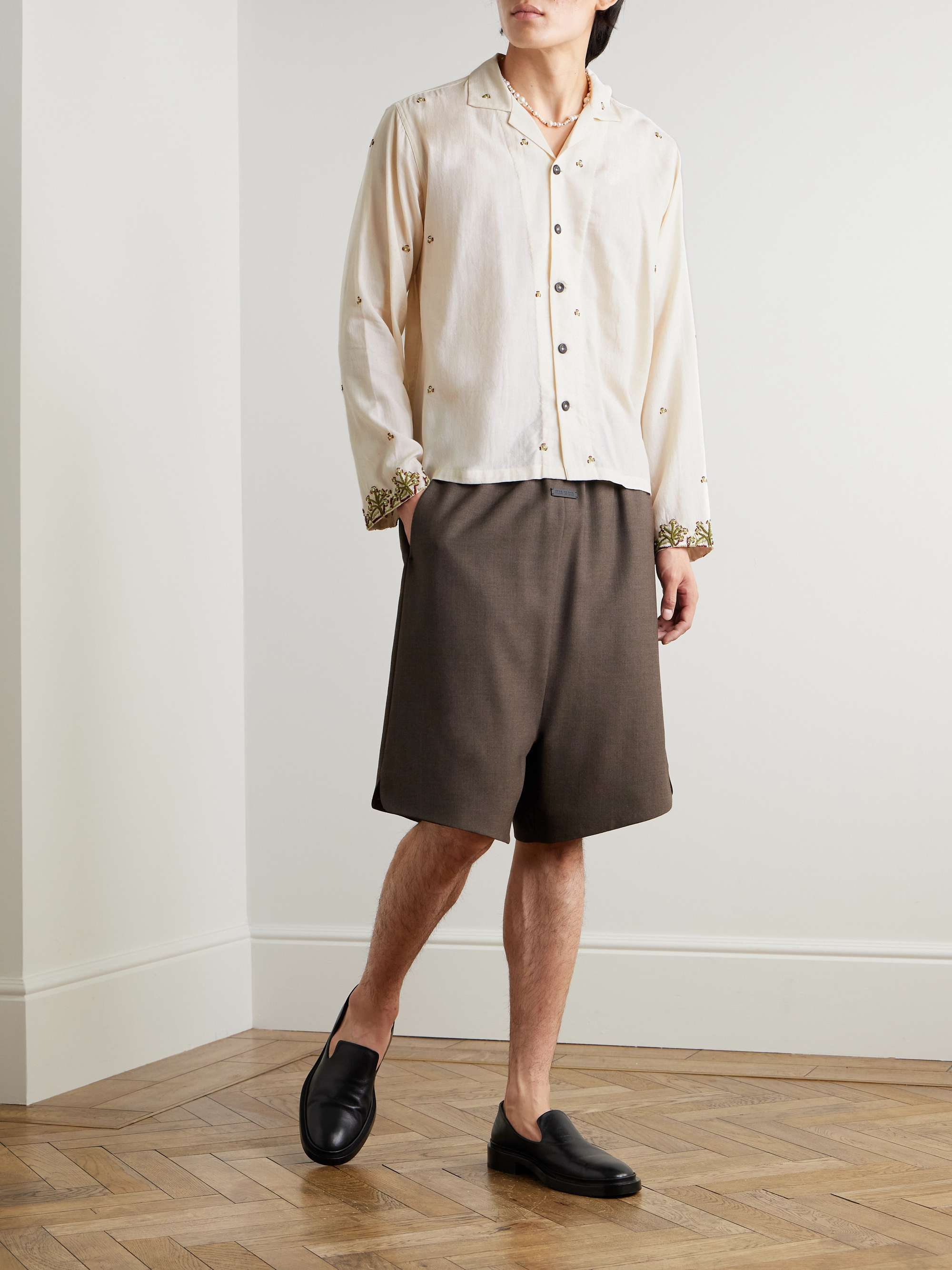 + Baracuta Camp-Collar Embroidered Cotton Shirt view