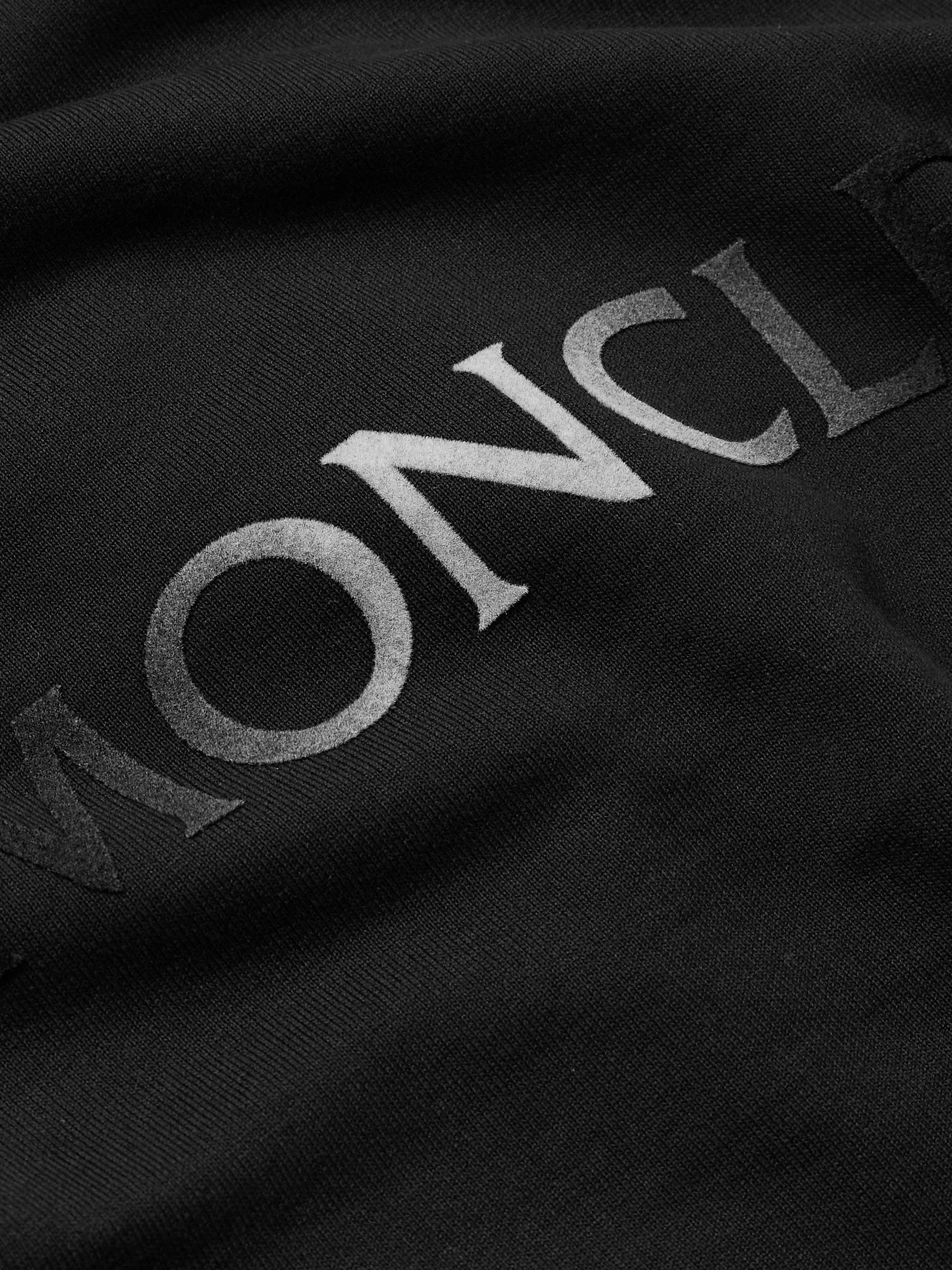 Logo-Flocked Cotton-Jersey Sweatshirt view