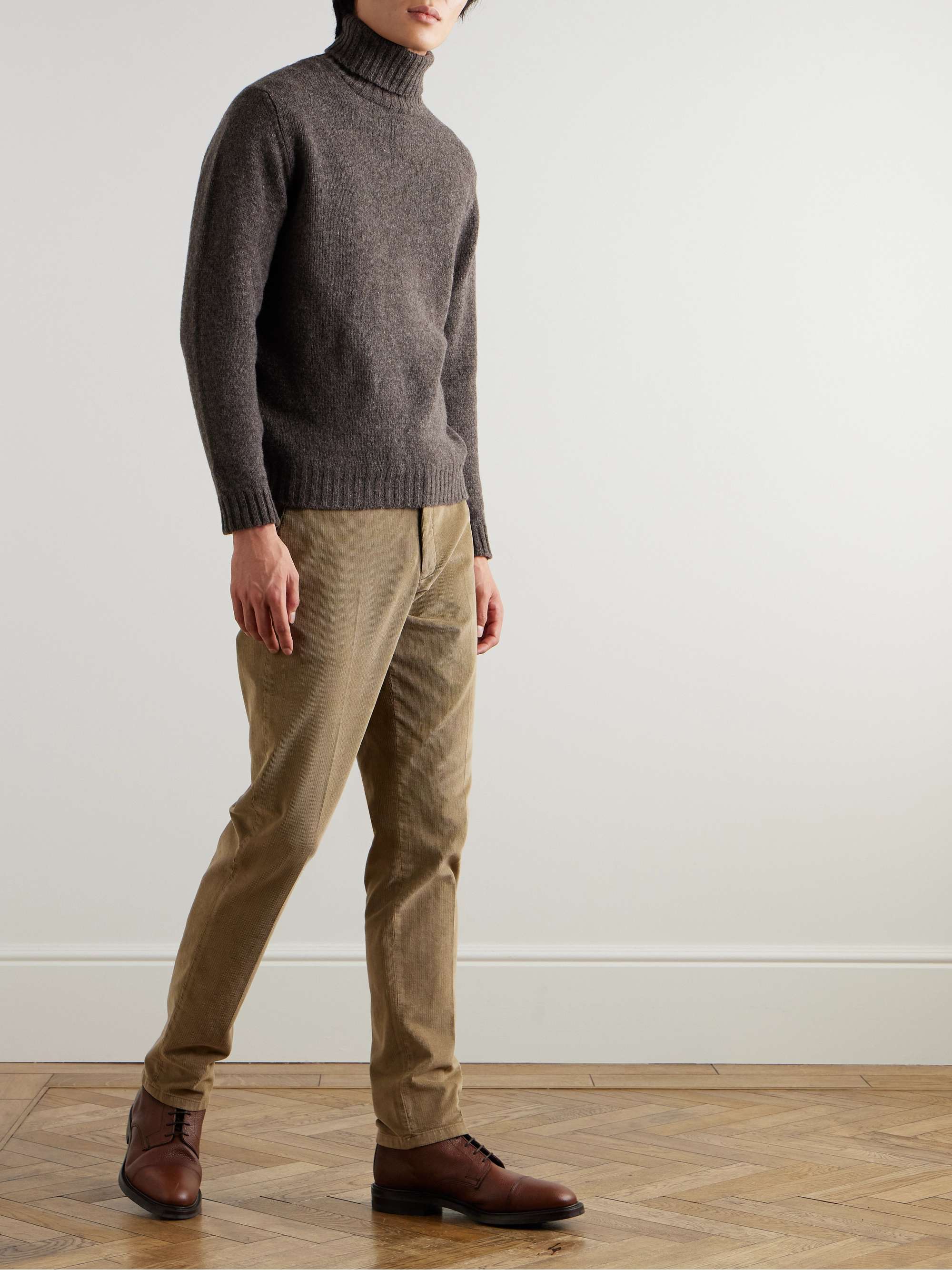 Aryan Shetland Merino Wool Rollneck Sweater view
