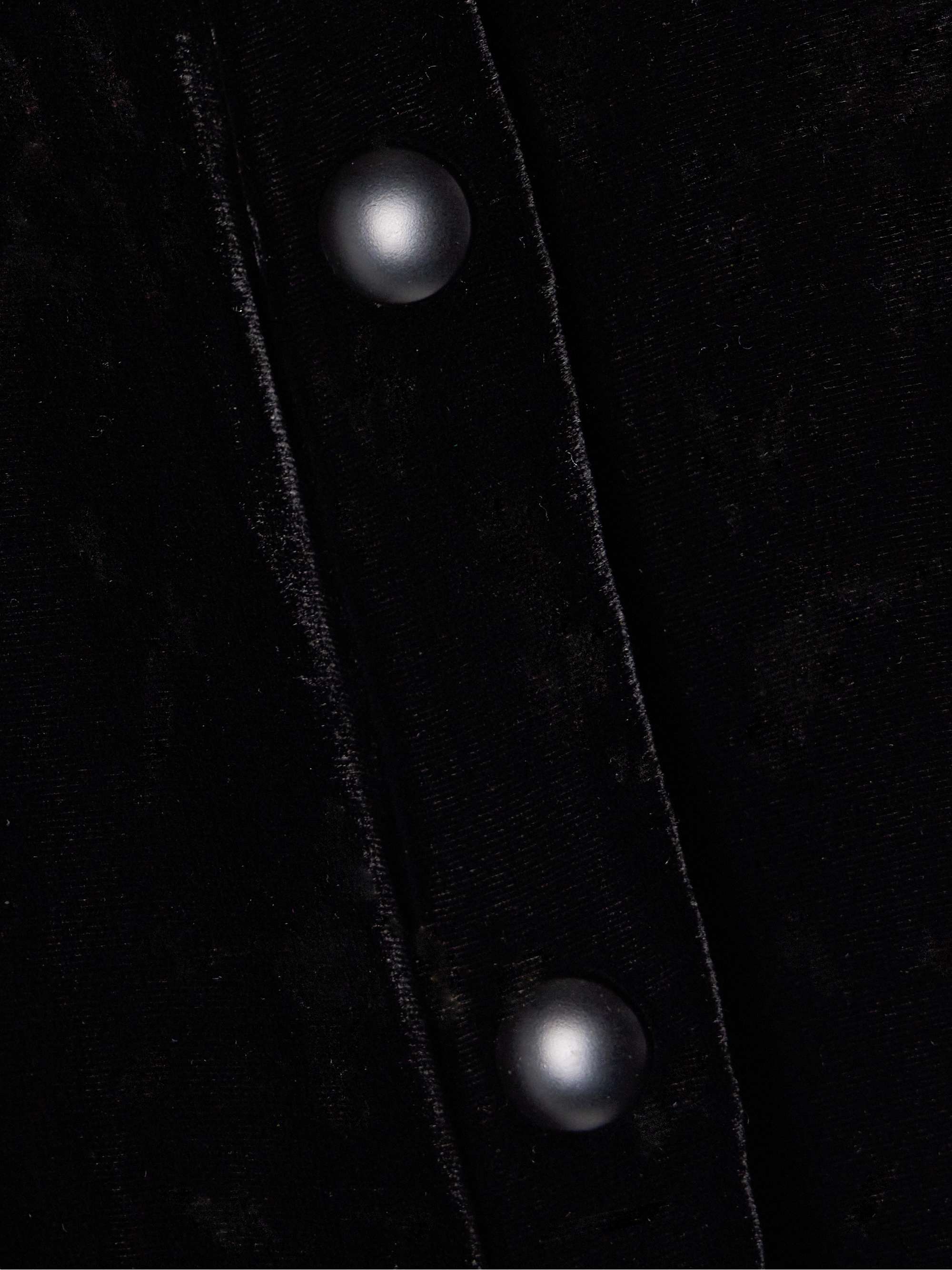 Celia satin-trimmed padded velvet jacket view