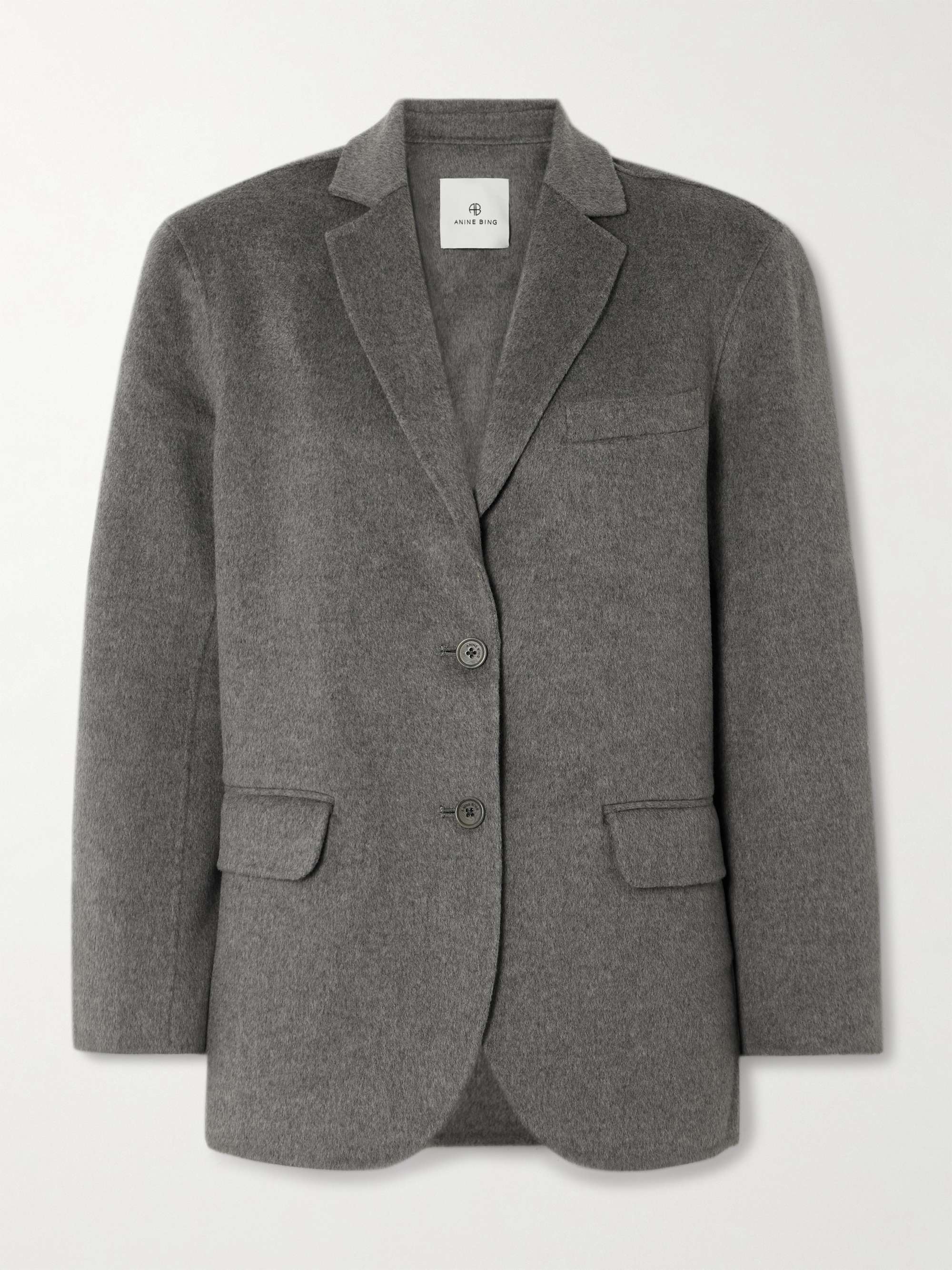Quinn oversized wool and cashmere-blend blazer view