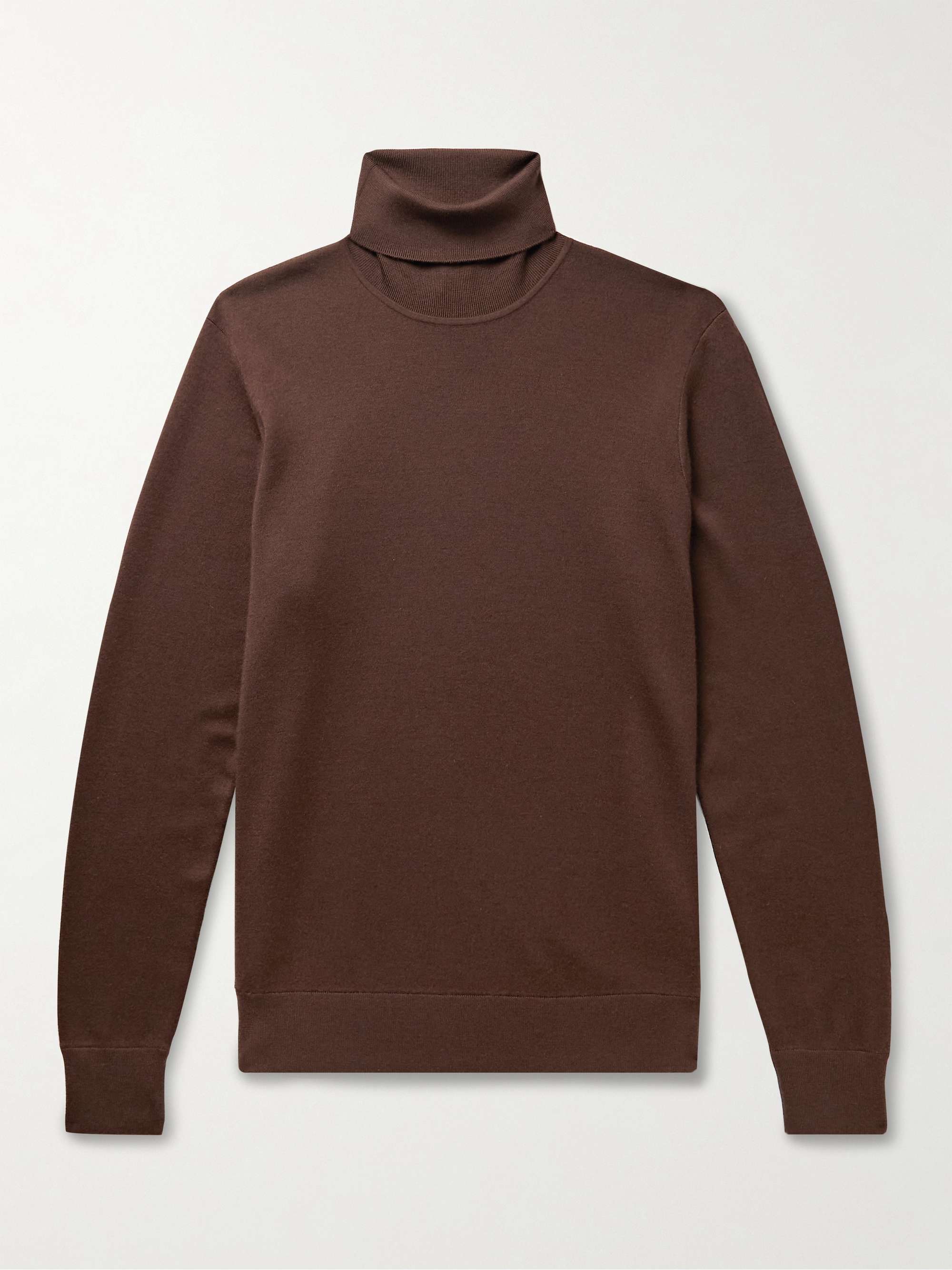 Dolcevita Slim-Fit Cashmere, Virgin Wool and Silk-Blend Rollneck Sweater view