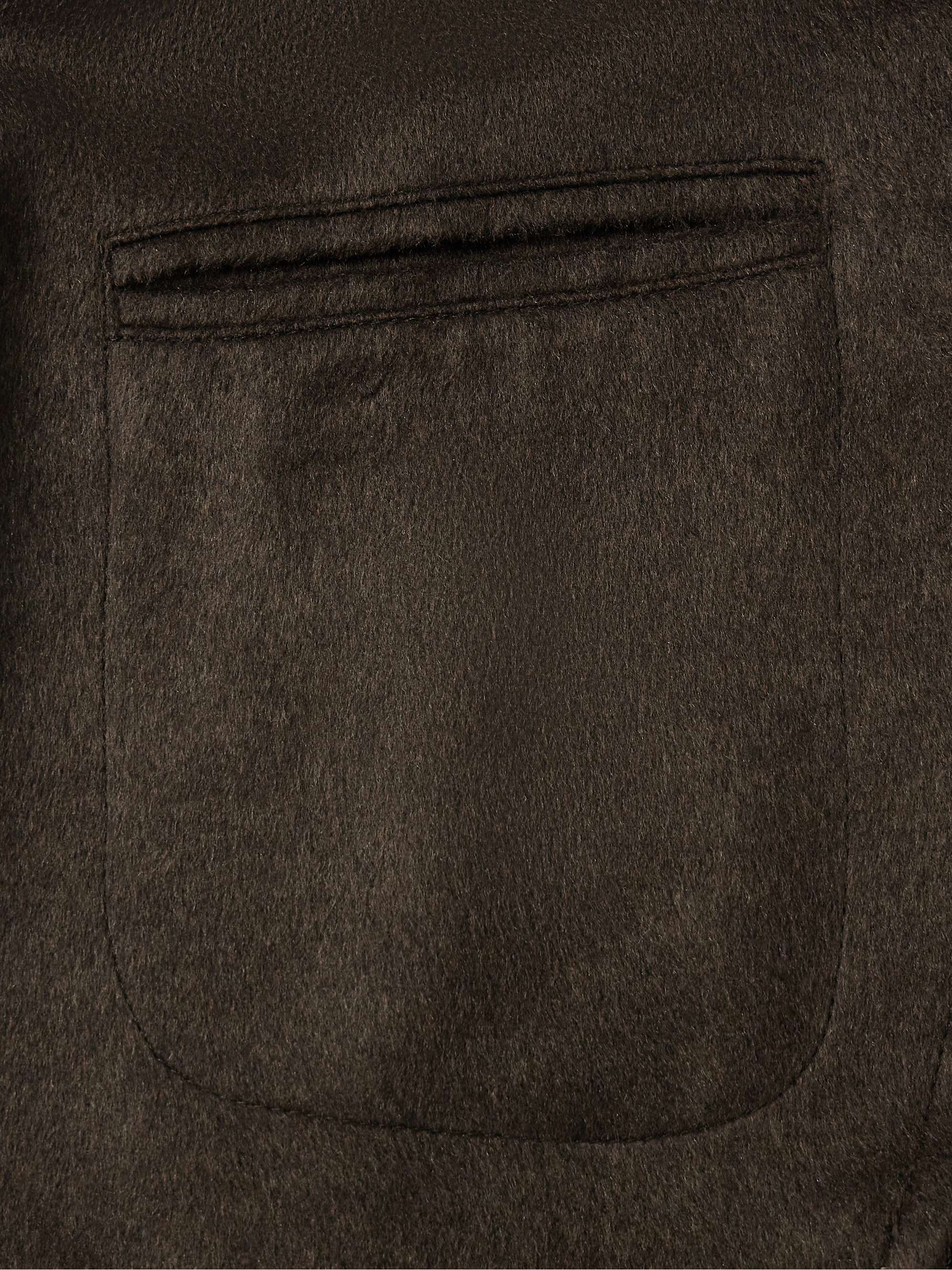 Unstructured Brushed-Silk Blazer view