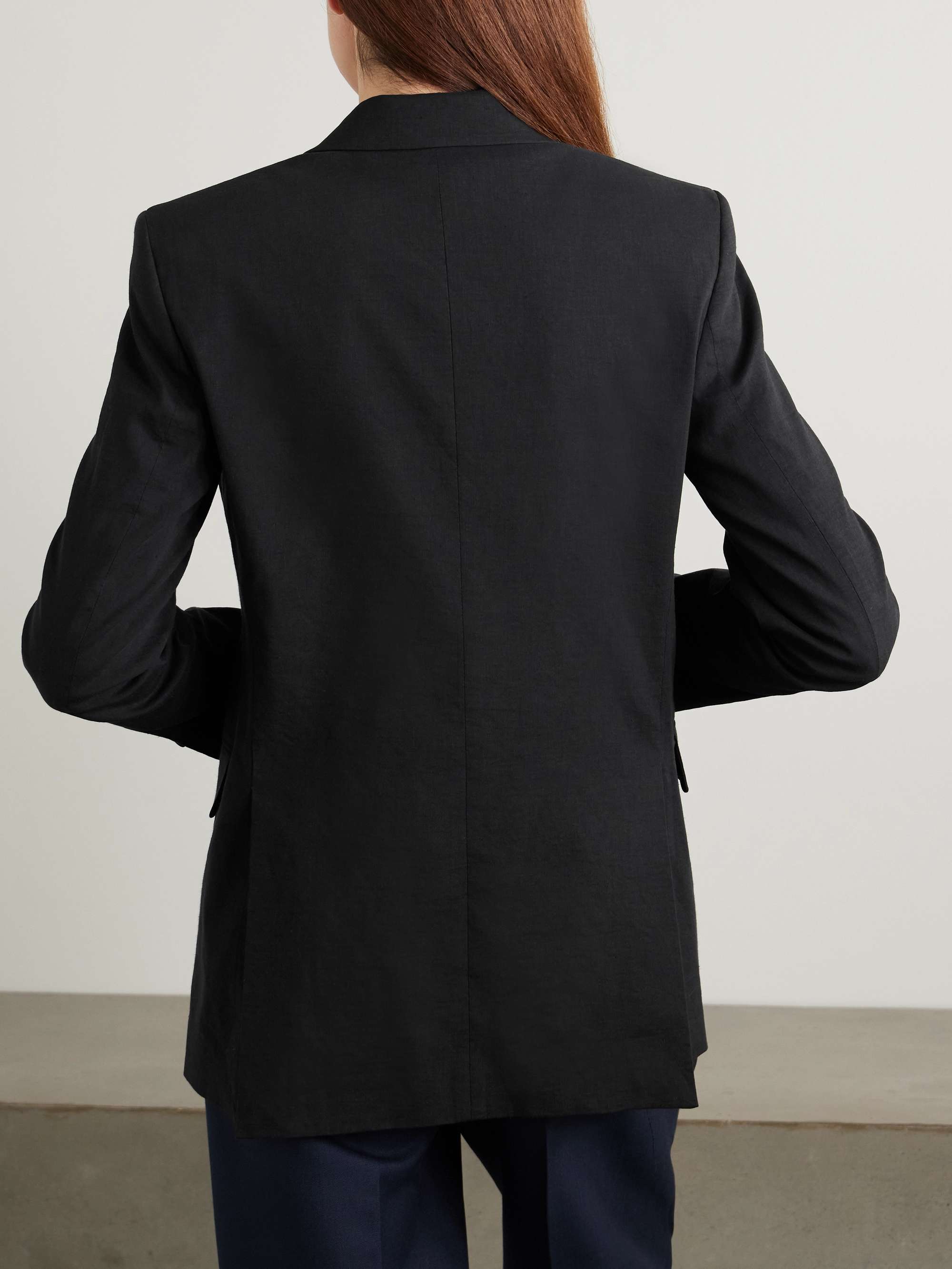 Linen-blend blazer view
