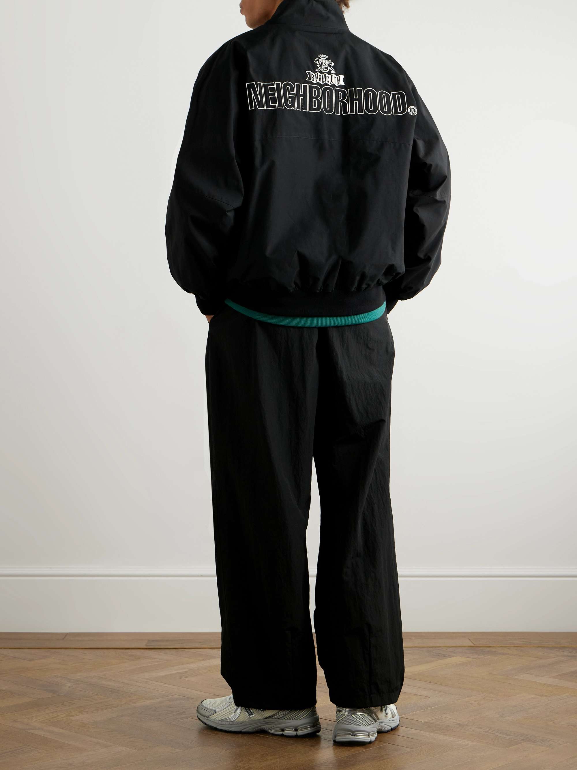 + Neighborhood G9 Logo-Embroidered Shell Harrington Jacket view