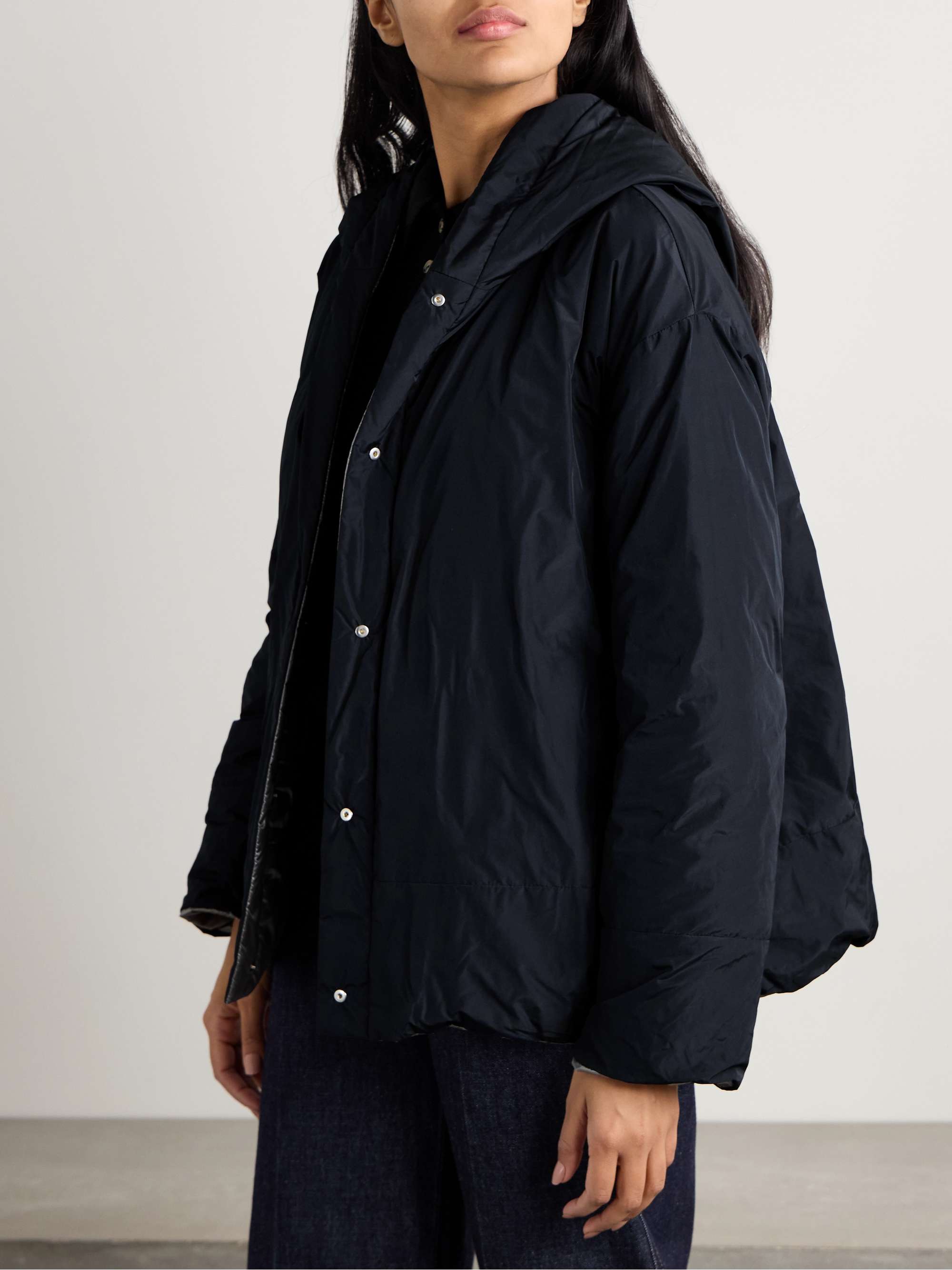 Nico reversible hooded padded quilted shell down coat view