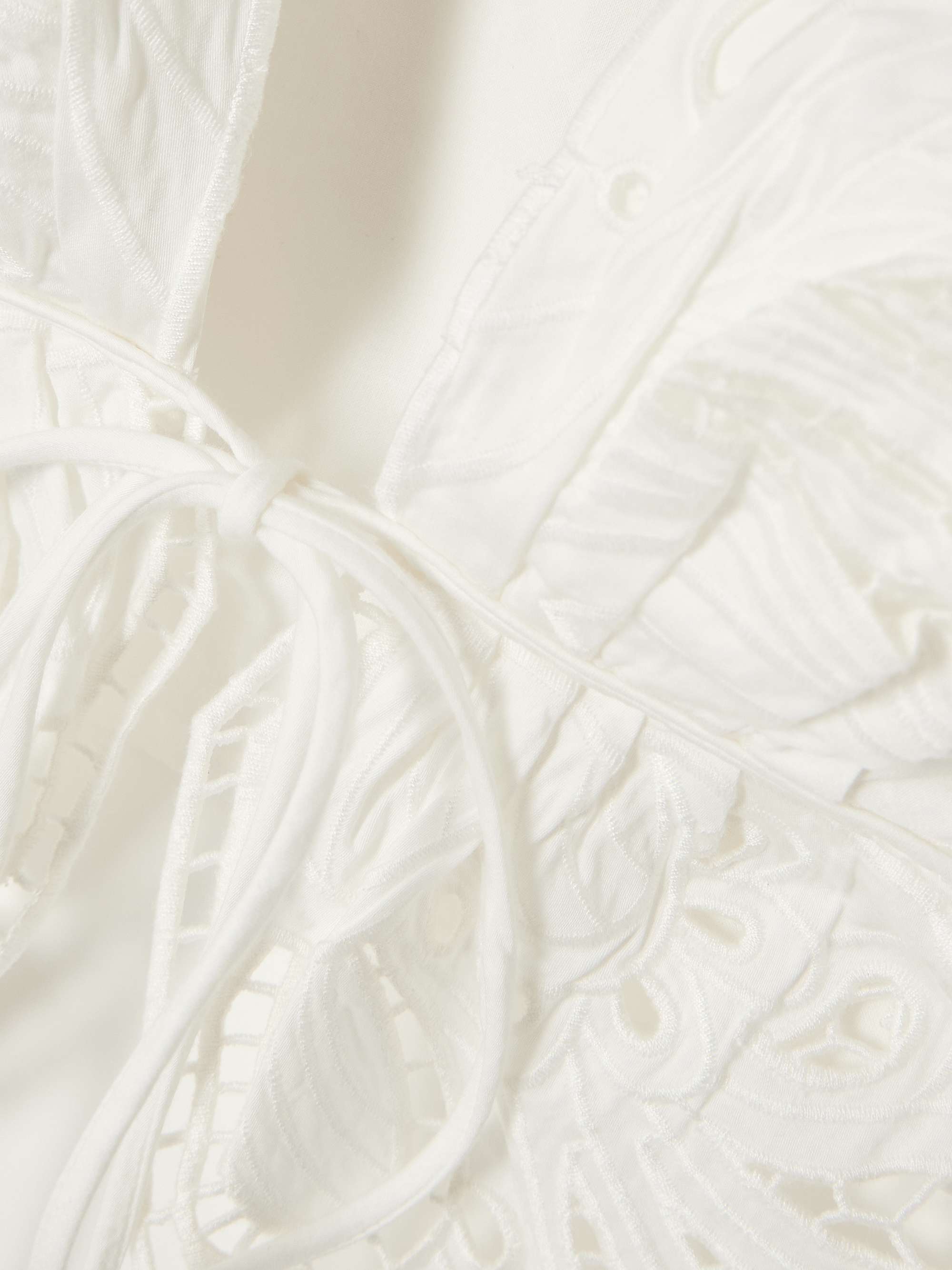 Butterfly broderie anglaise cotton blouse view