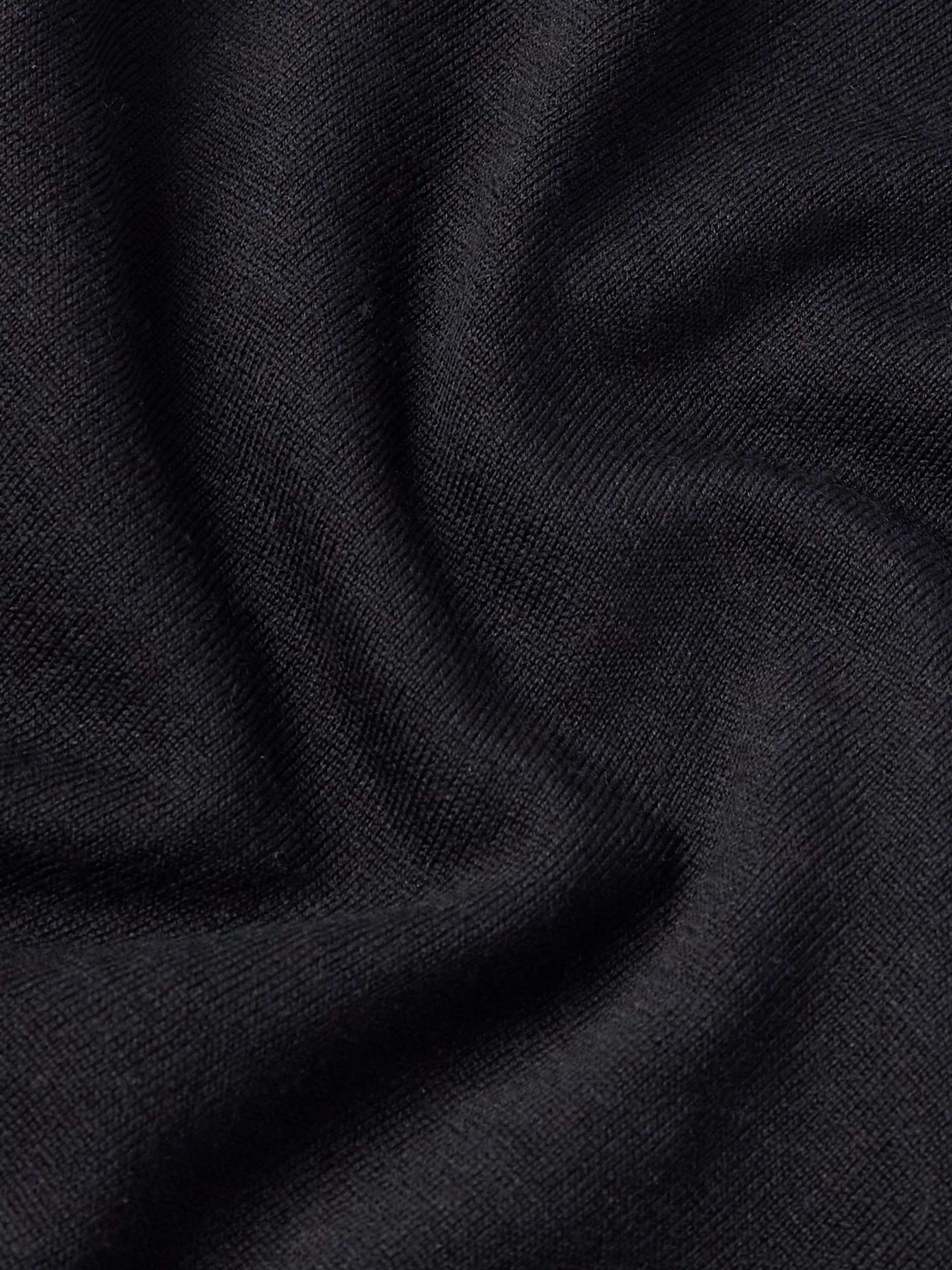 Slim-Fit Wool Zip-Up Cardigan view