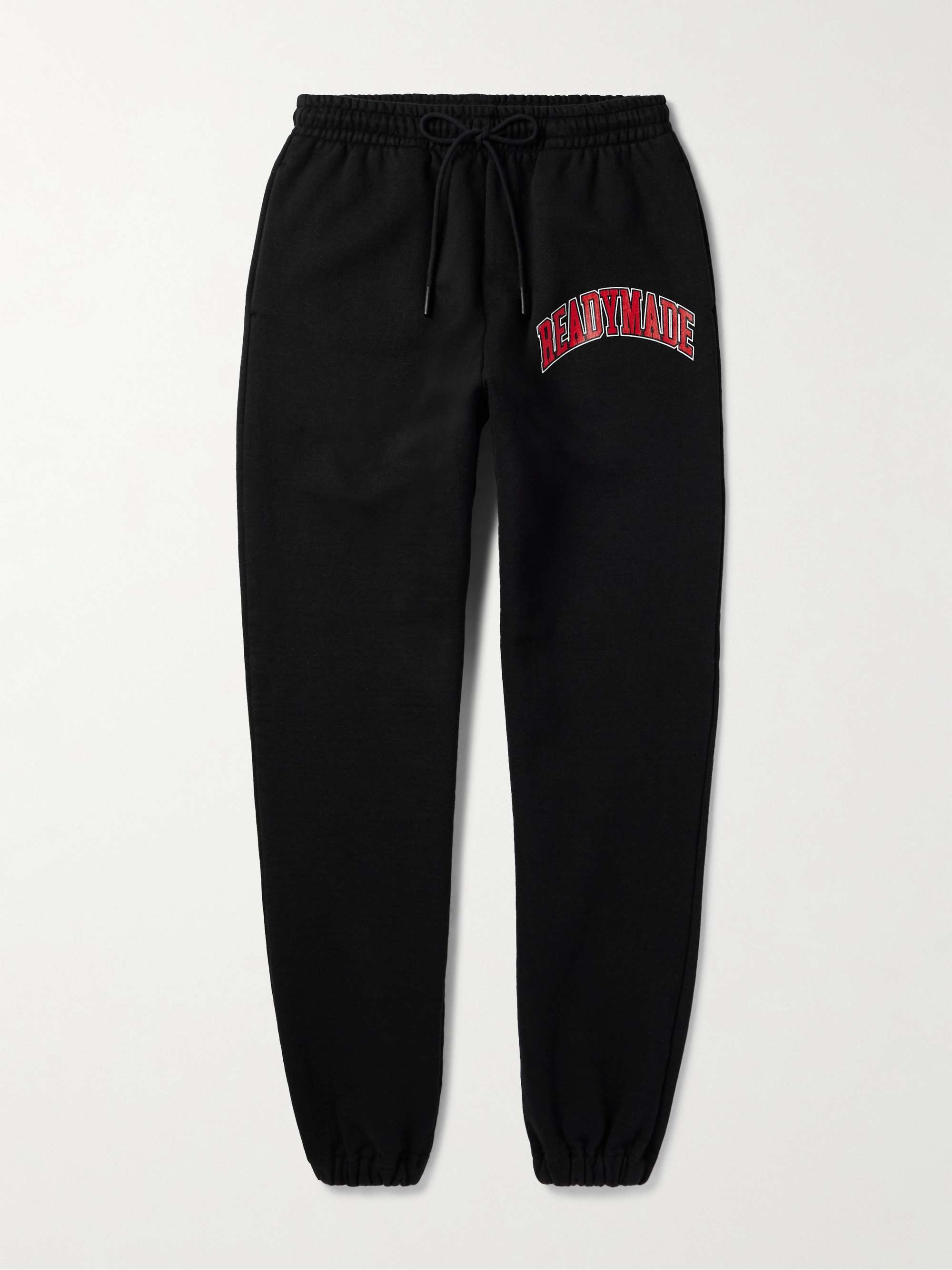 Tapered Logo-Print Cotton-Blend Jersey Sweatpants view