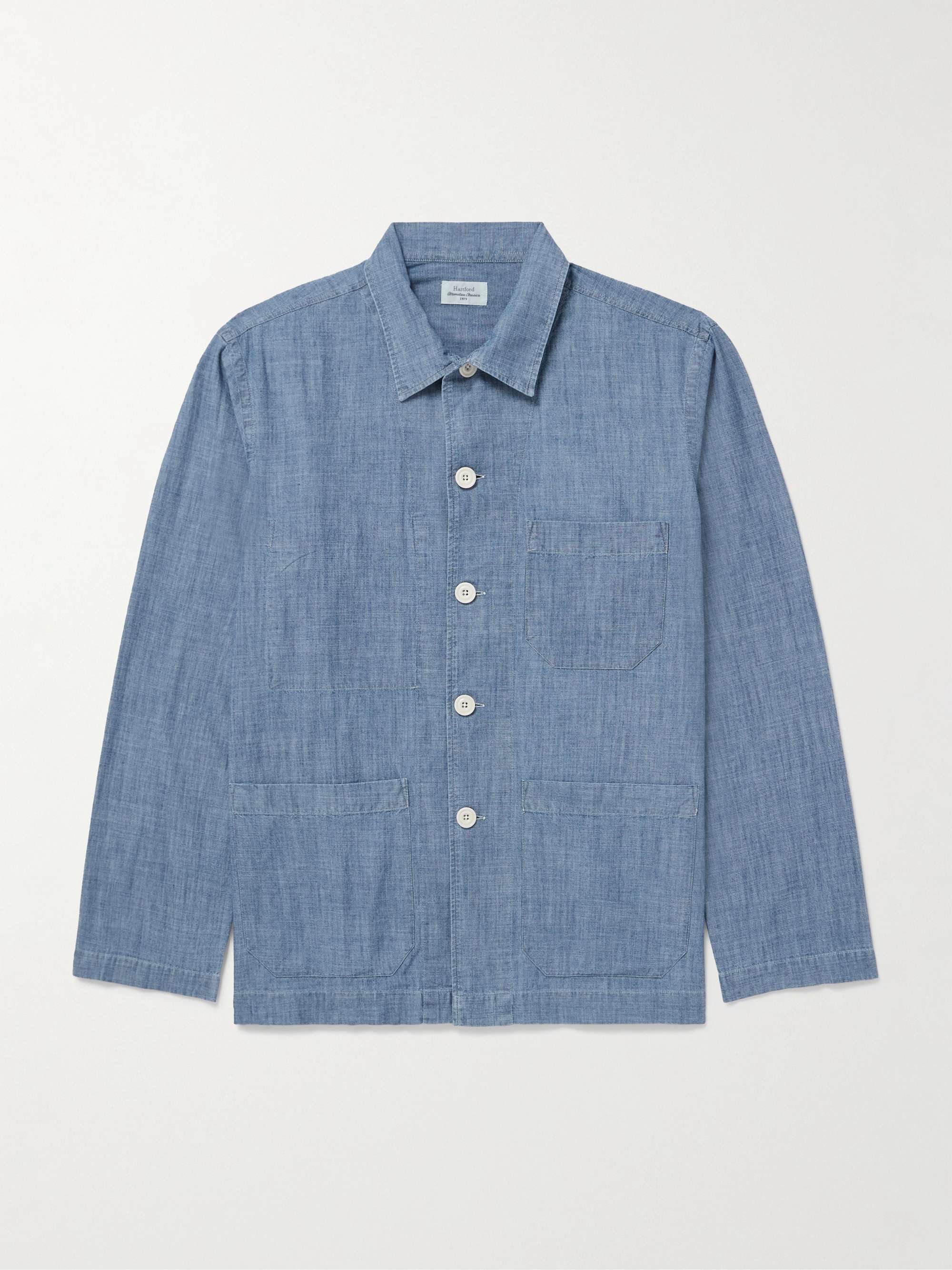 Perry Cotton-Chambray Overshirt view
