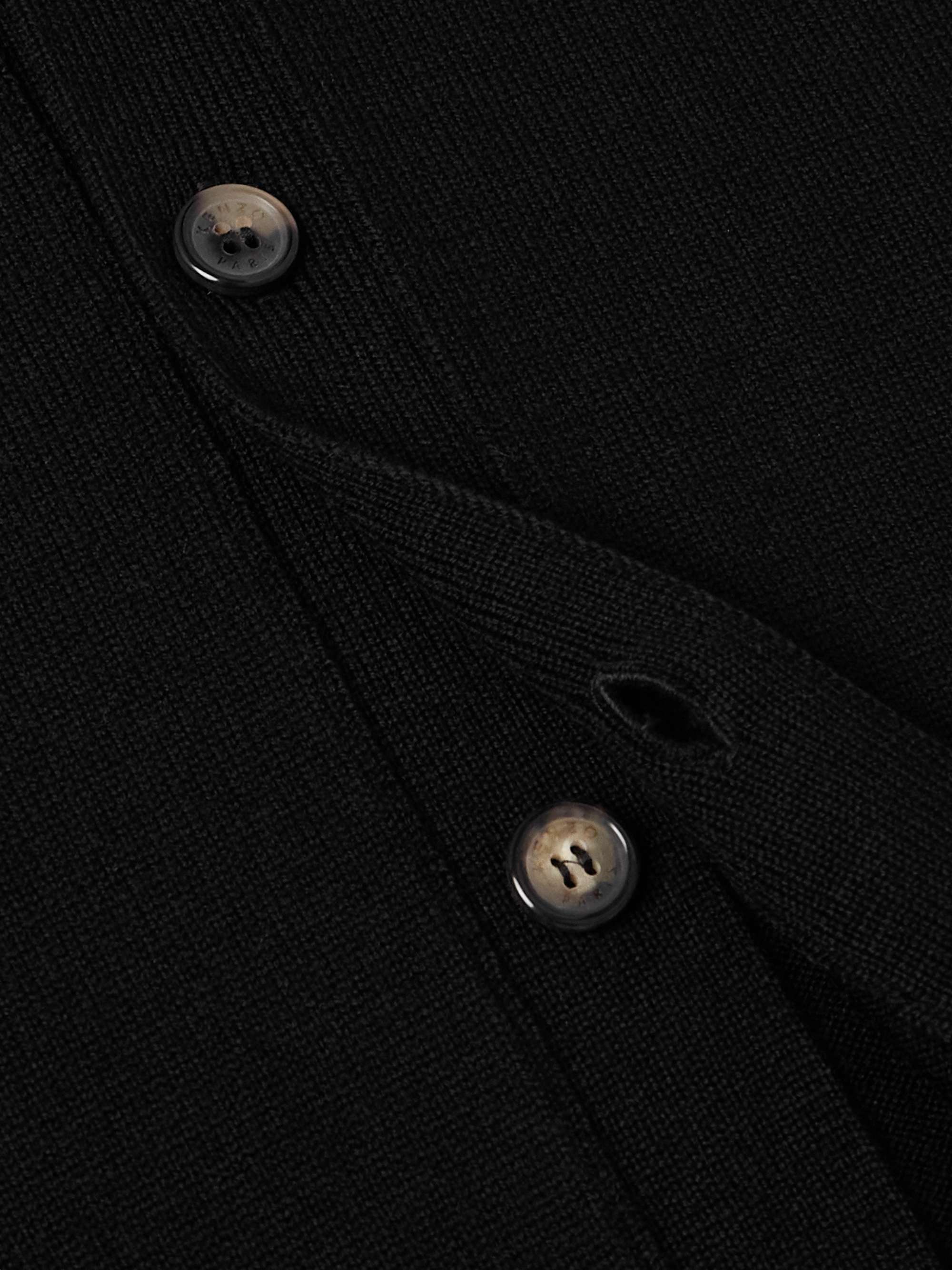 Pop Logo-Appliquéd Wool Cardigan view