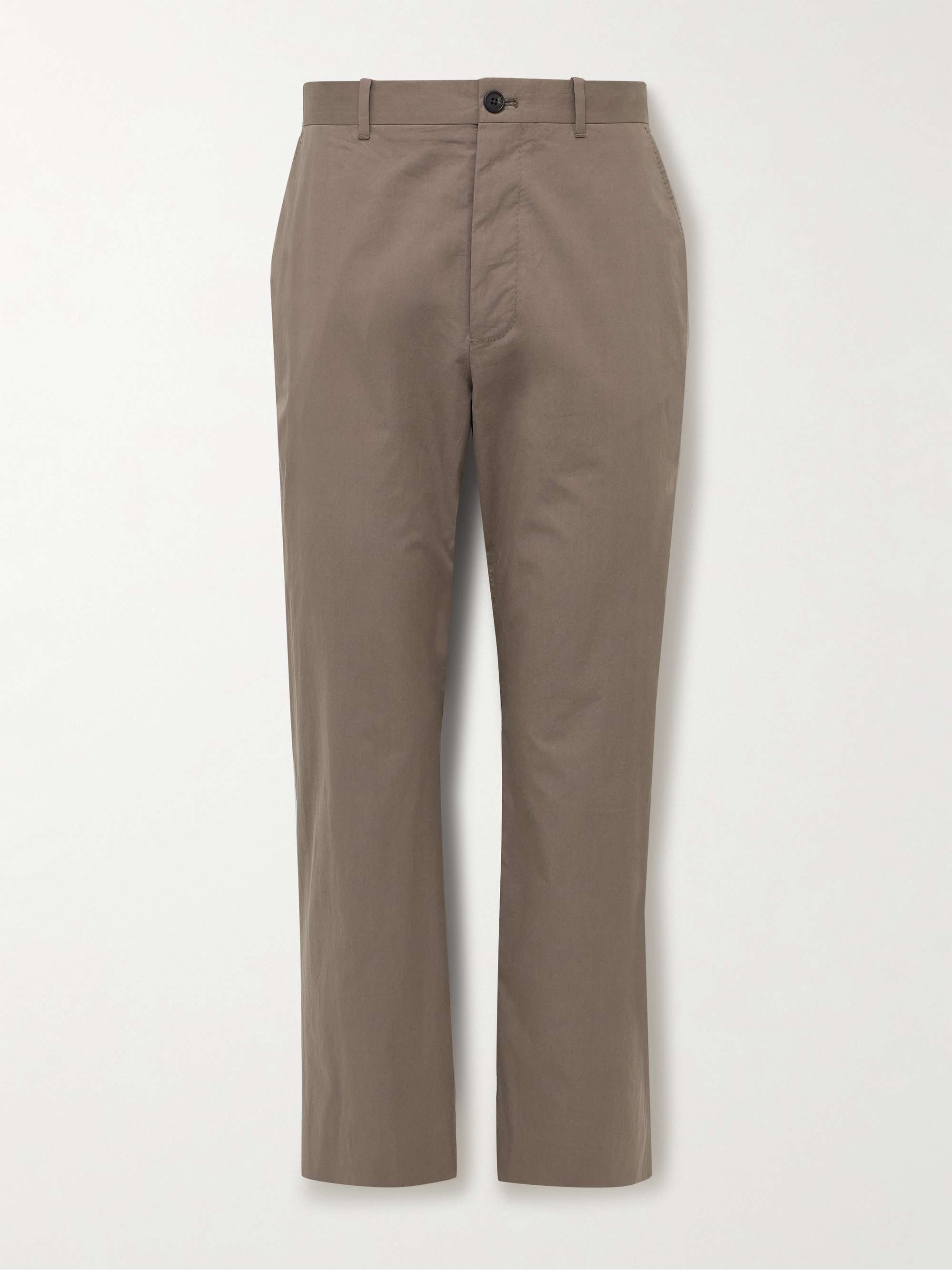 Lerio Straight-Leg Cotton-Poplin Trousers view