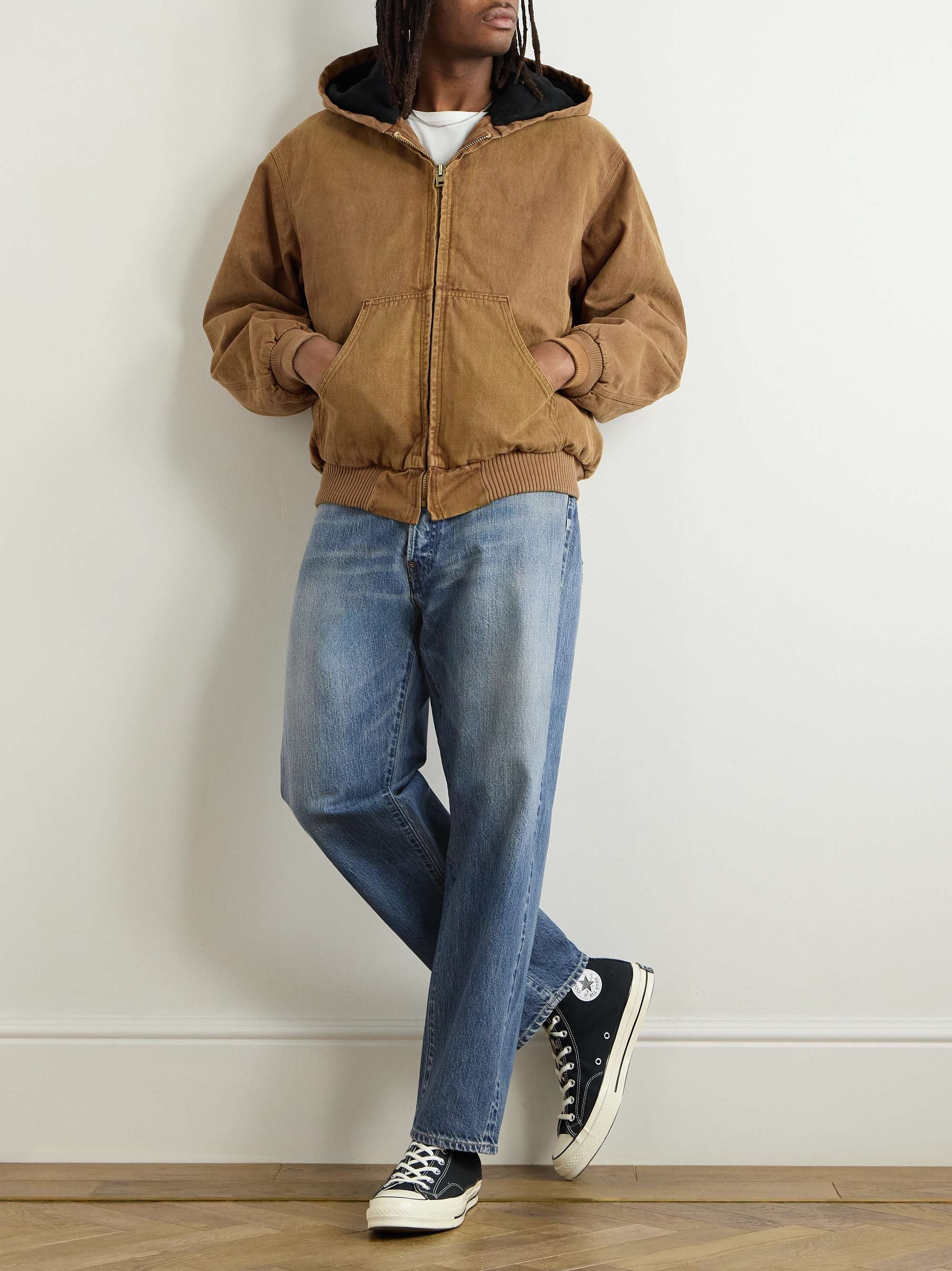 No.22 Tapered Button-Embellished Jeans view
