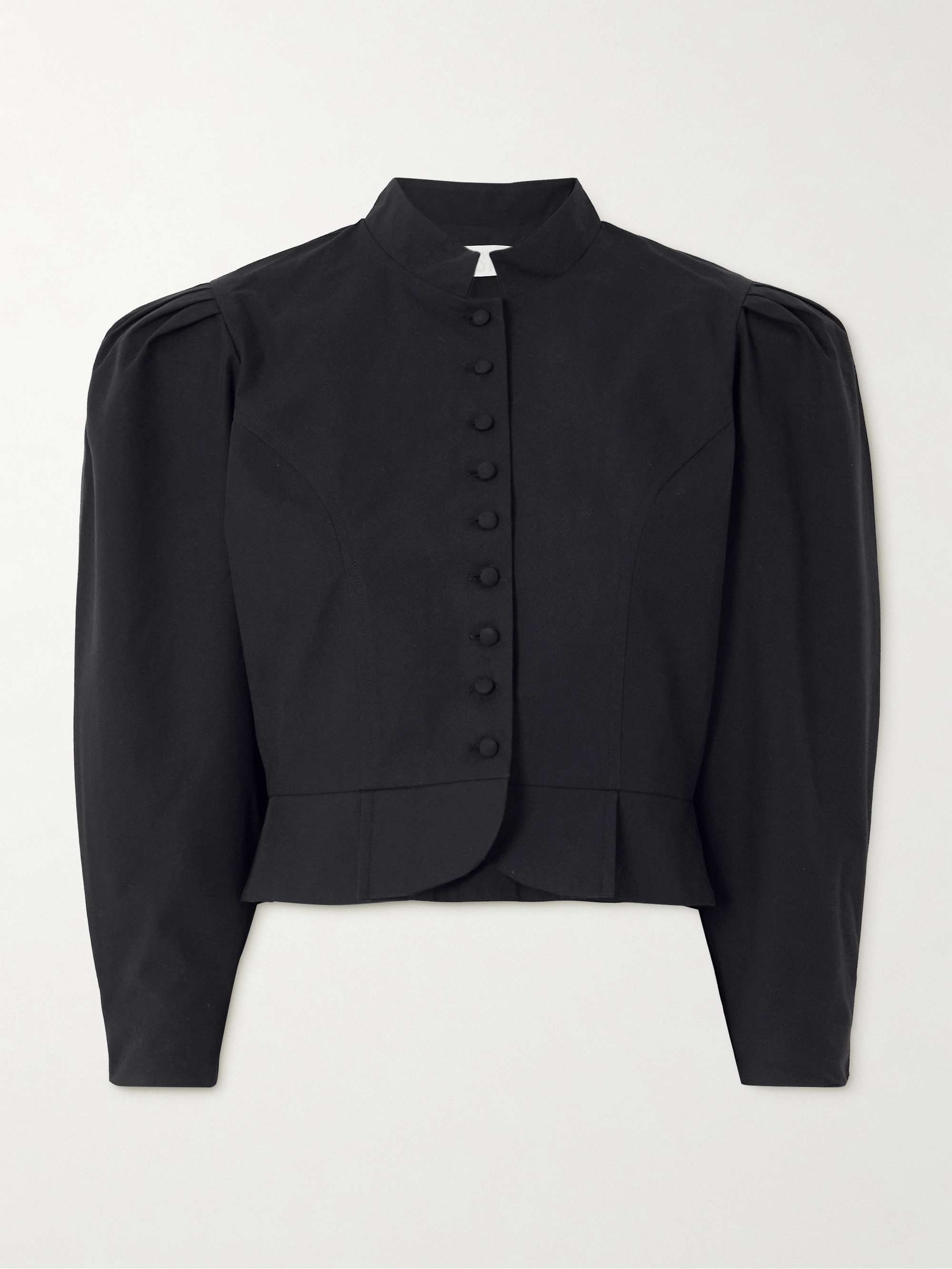 Amoako cropped cotton-poplin jacket view