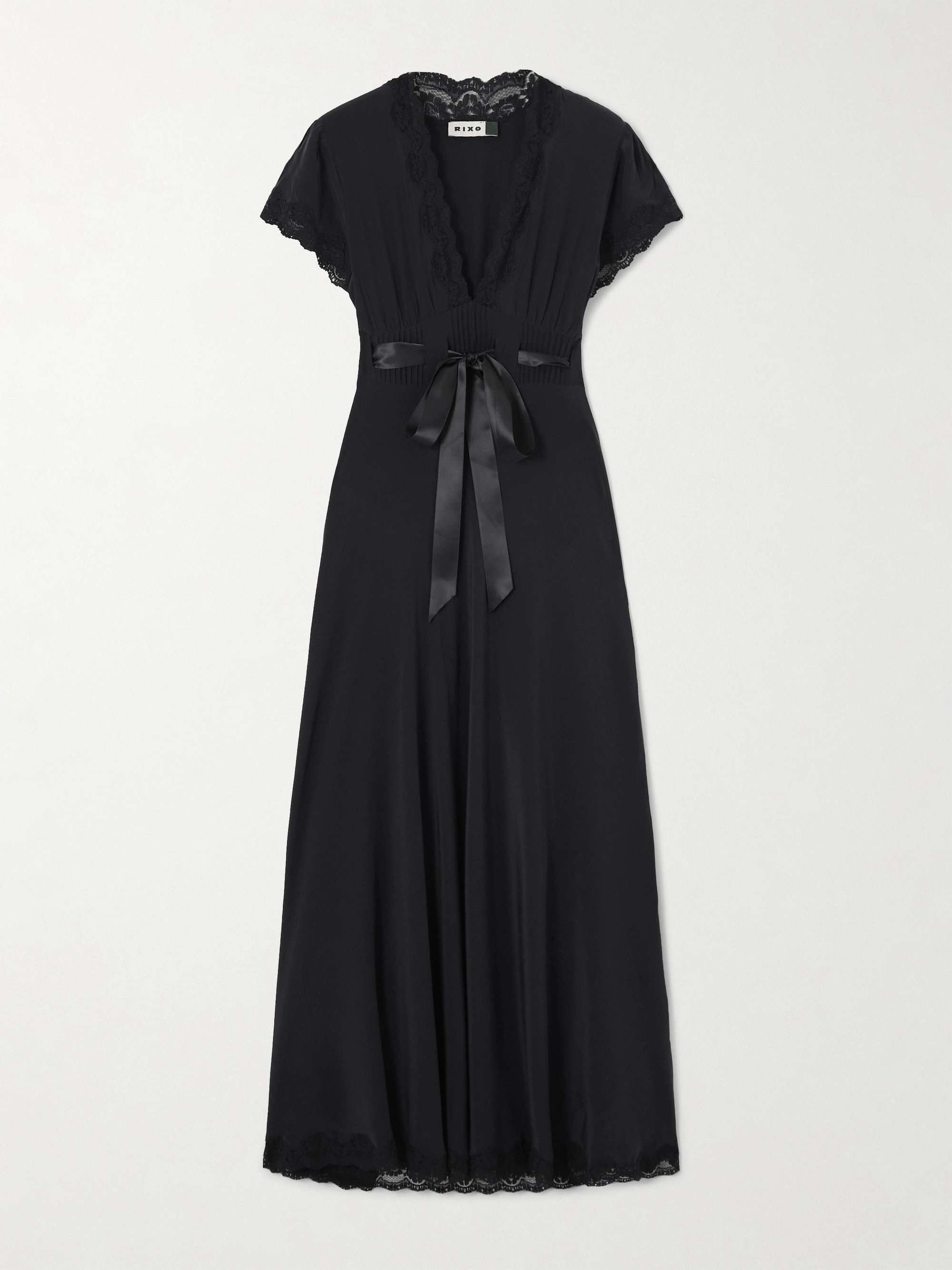 Marlice silk-chiffon gown view